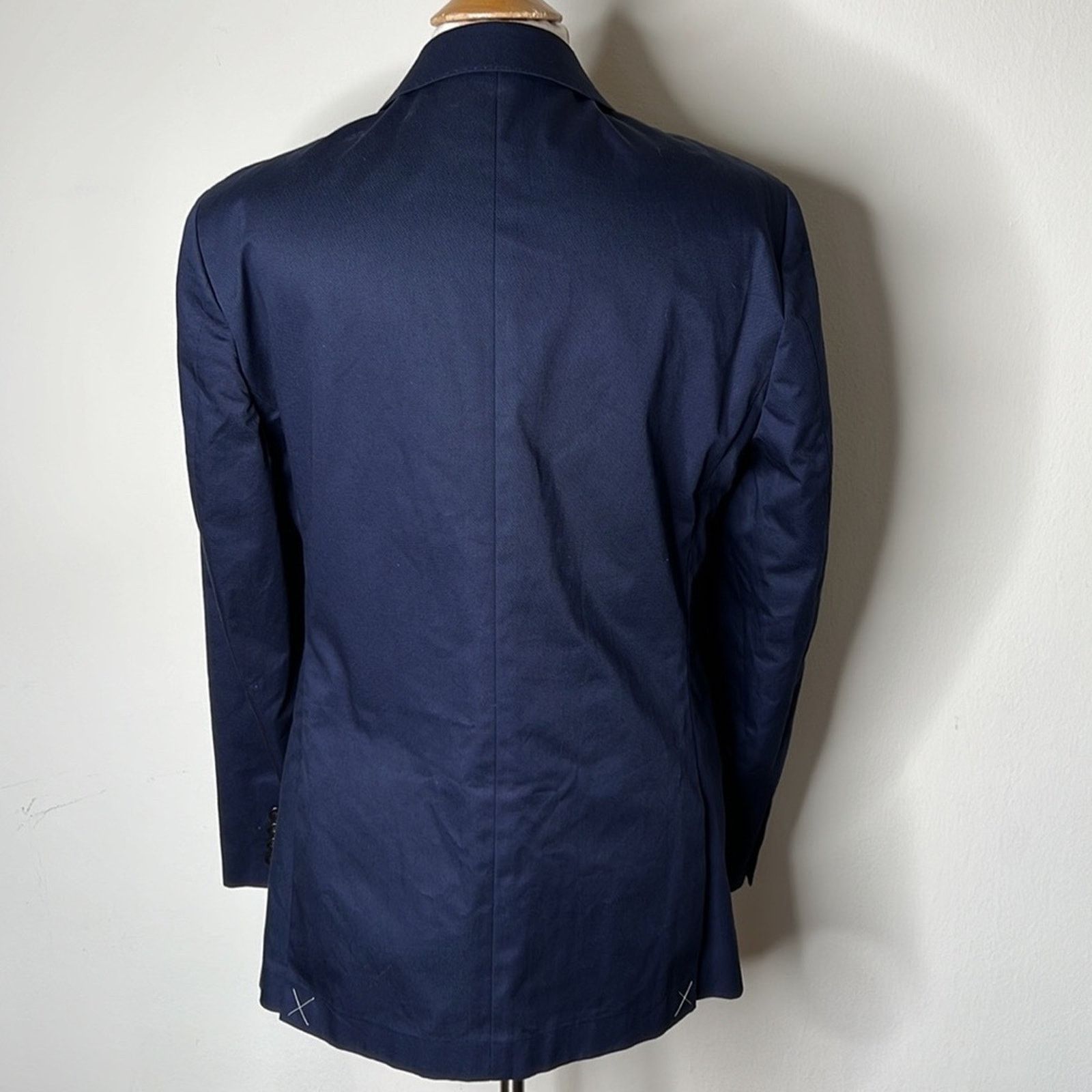 J.Crew J. Crew Navy Ludlow Slim Fit Italian Chino Jacket Size 40R - 9 Thumbnail