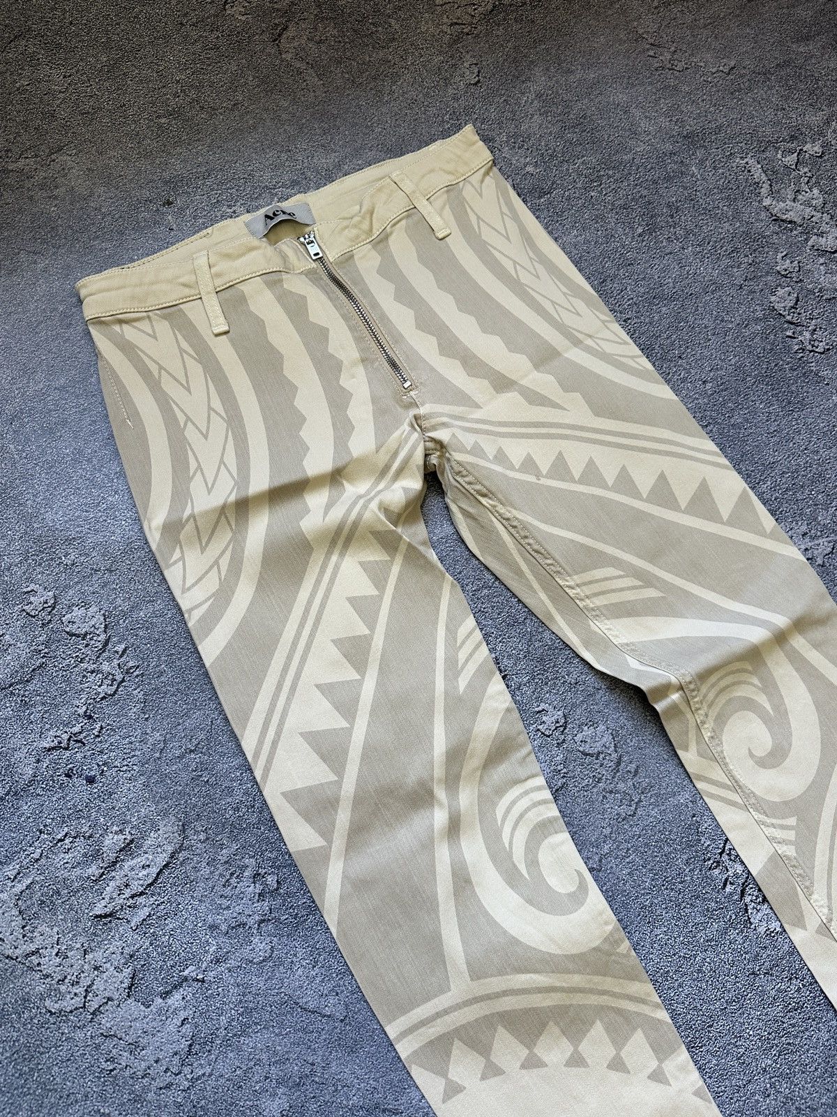 Acne Studios Vintage Acne Studios Flex Tattoo Aztec Skinny Pants Size 38 Size 27" / US 4 / IT 40 - 4 Thumbnail