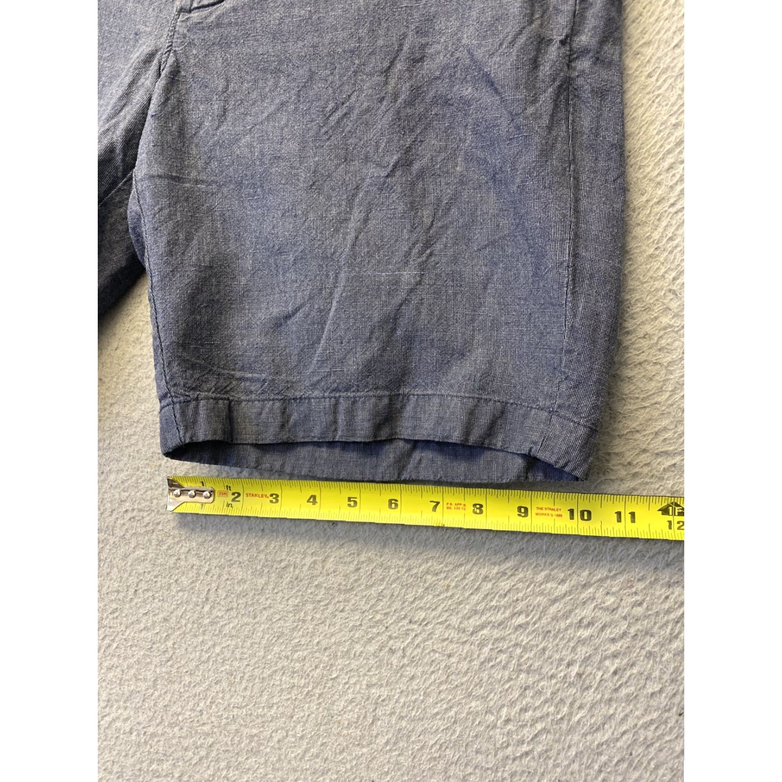 J.Crew VINTAGE J.CREW Men's Stanton Shorts Casual Cotton Linen Gray 34W 9-Inch Inseam Preppy Size US 34 / EU 50 - 6 Thumbnail