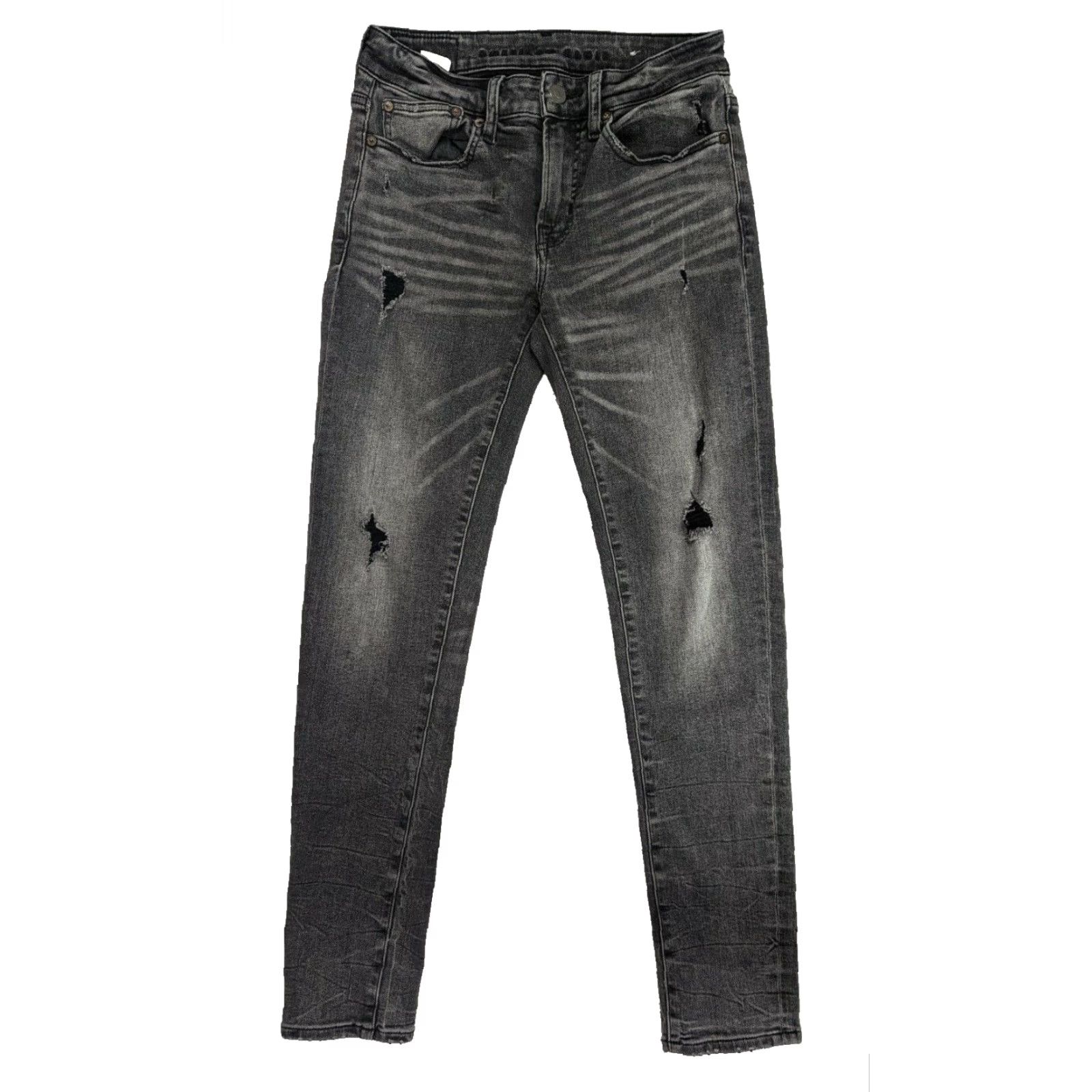 American Eagle Outfitters American Eagle Men’s Flex Stretch Denim Jeans 28X32 Distressed Black Wash M3J Size US 28 / EU 44 - 2 Thumbnail