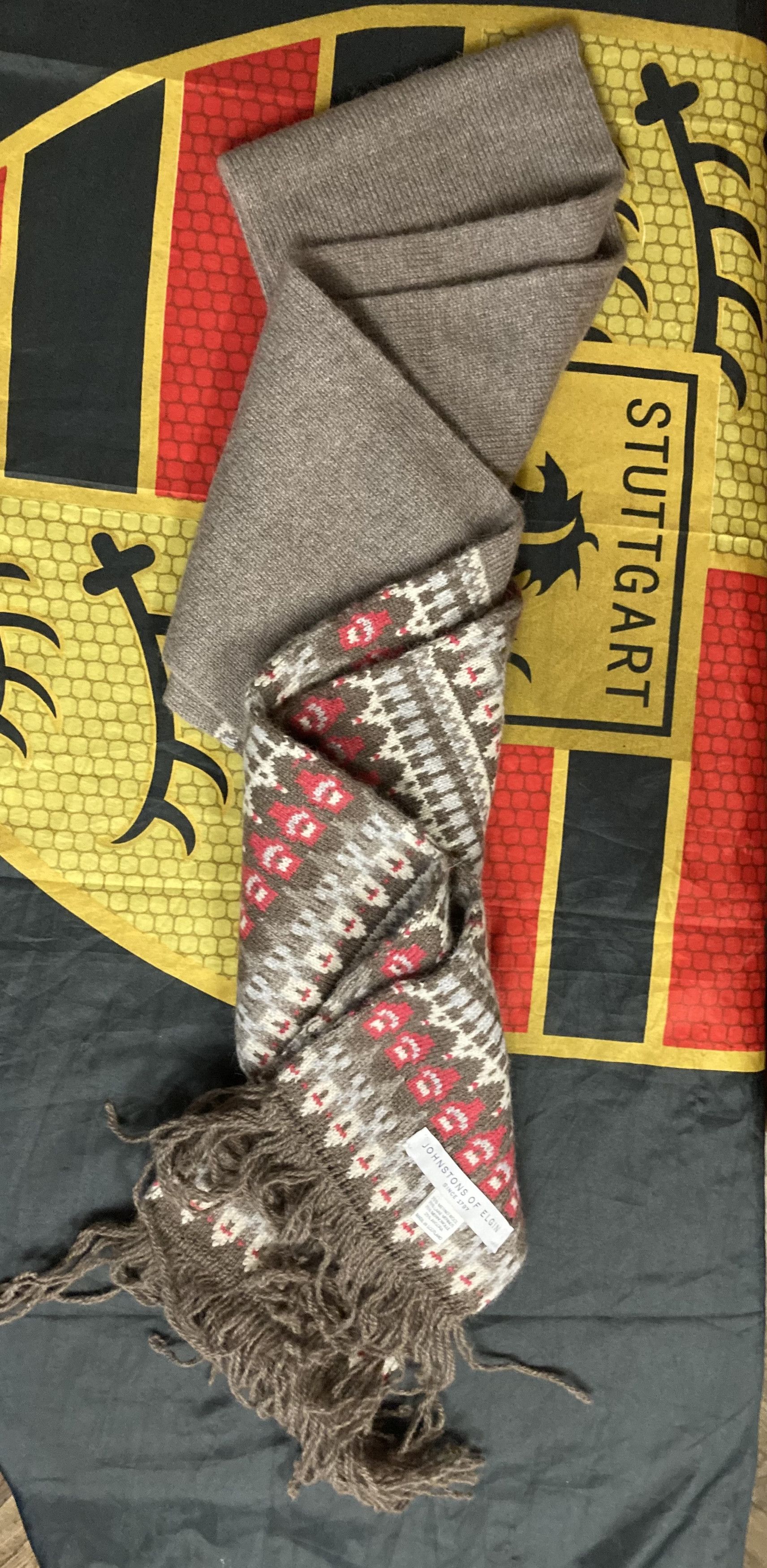 Johnstons Of Elgin Johnstons of Elgin wool /angora luxury long scarf Size ONE SIZE - 5 Thumbnail