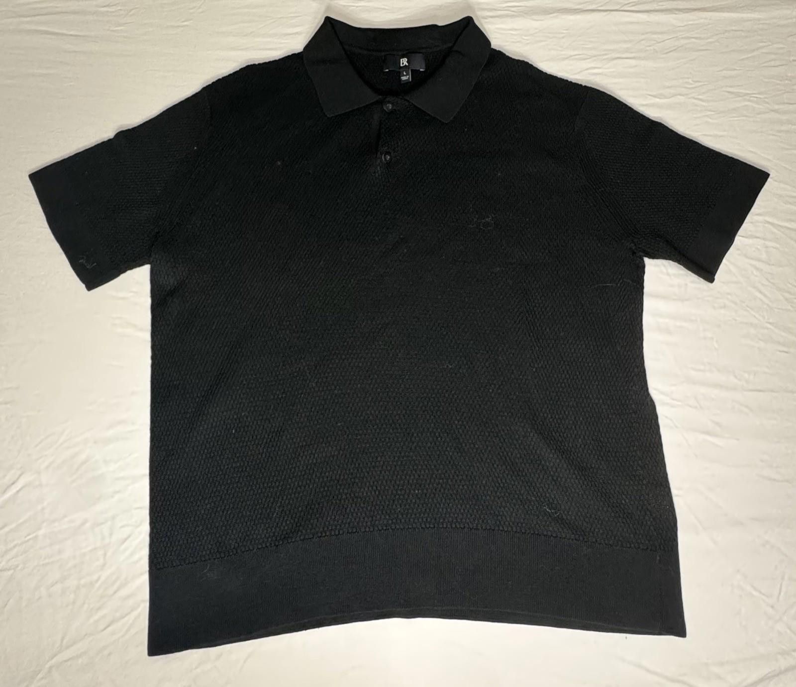 Banana Republic Banana Republic Mens Large Black Mesh Shirt Size US L / EU 52-54 / 3 - 1 Thumbnail