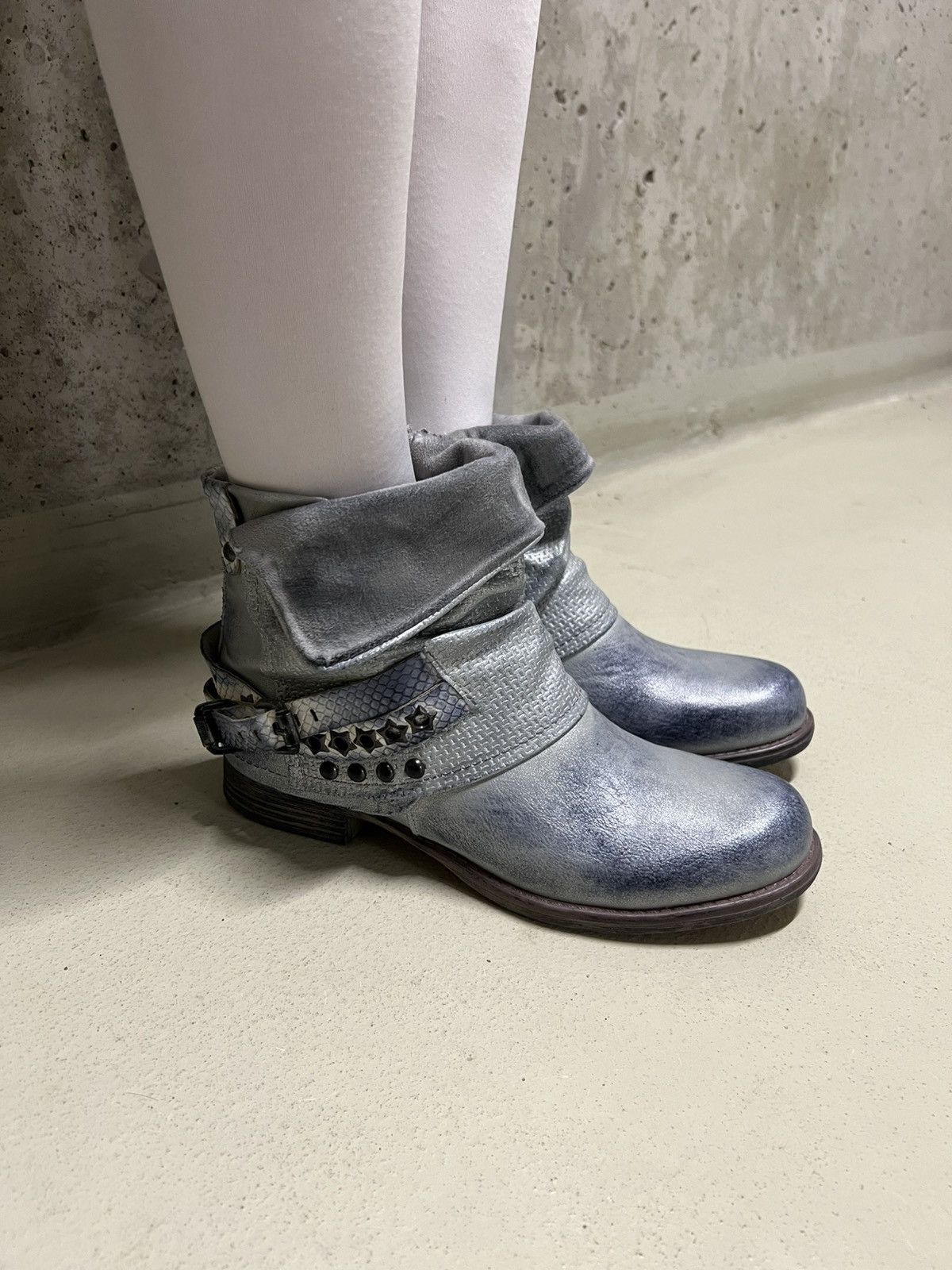 Vintage Avant Garde Faded Leather Boots Size US 8 / IT 38 - 5 Thumbnail