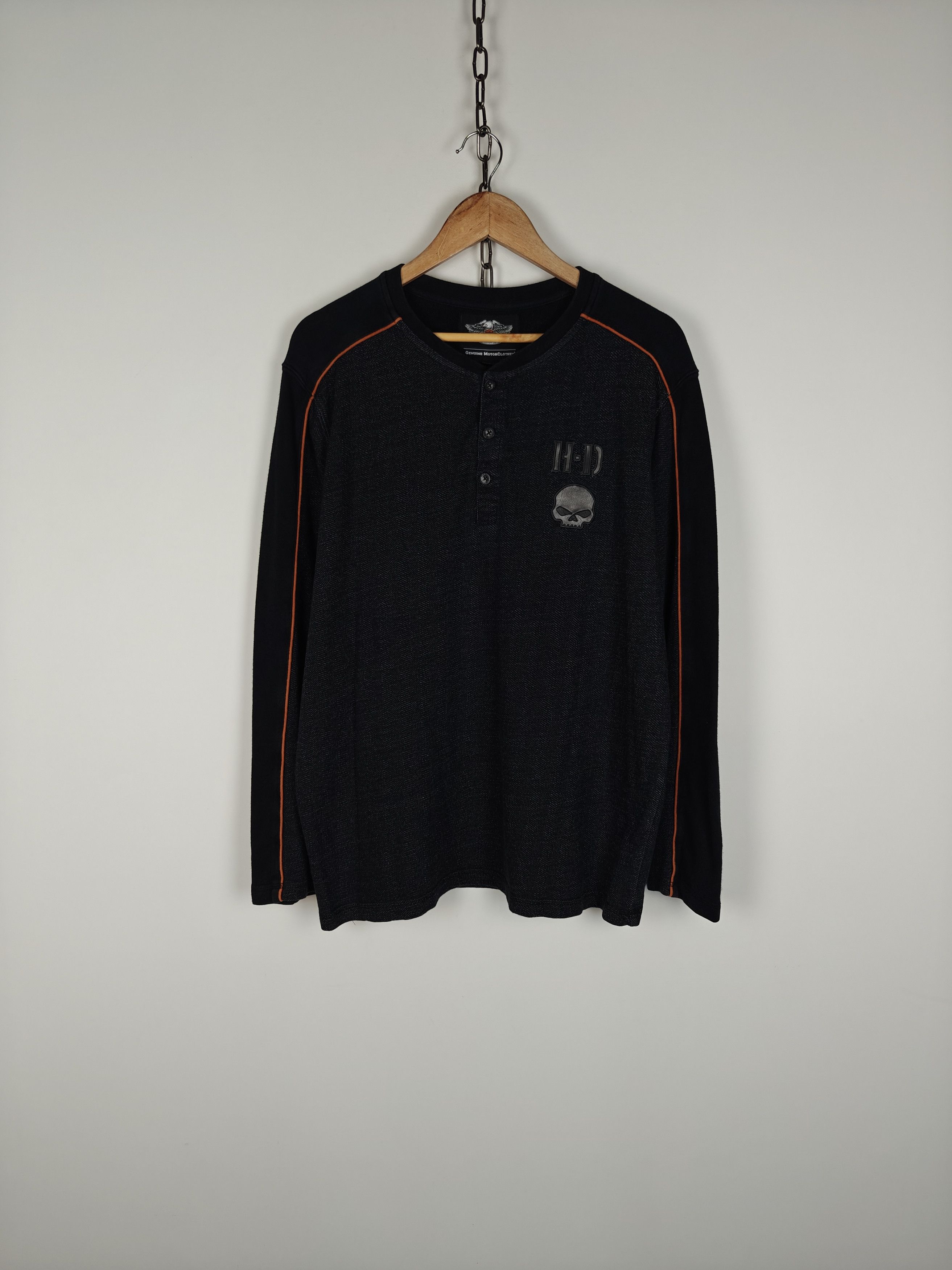 Harley Davidson Harley Davidson VTG Skull Sweatshirt Logo Gray L Size US L / EU 52-54 / 3 - 2 Thumbnail