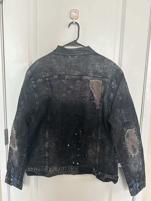 Staple Staple Pigeon Dark Stone Wash Denim Jacket | Grailed