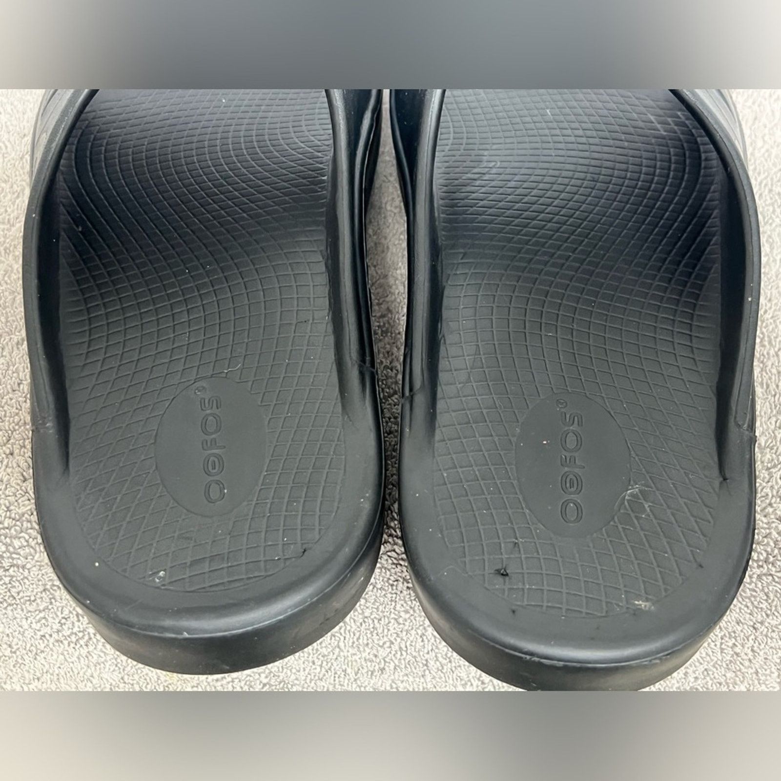 OOF Wear OOFOS OOahh Recovery Sandals Sport Slide On Black Men’s 12 Size US 12 / EU 45 - 6 Thumbnail