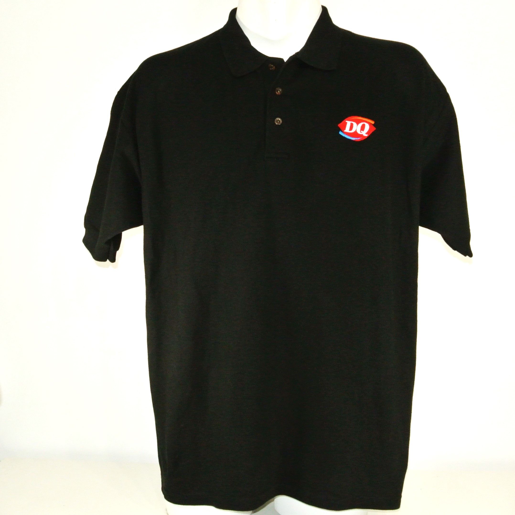 Mando DAIRY QUEEN Ice Cream Employee Uniform Black Polo Shirt Grailed