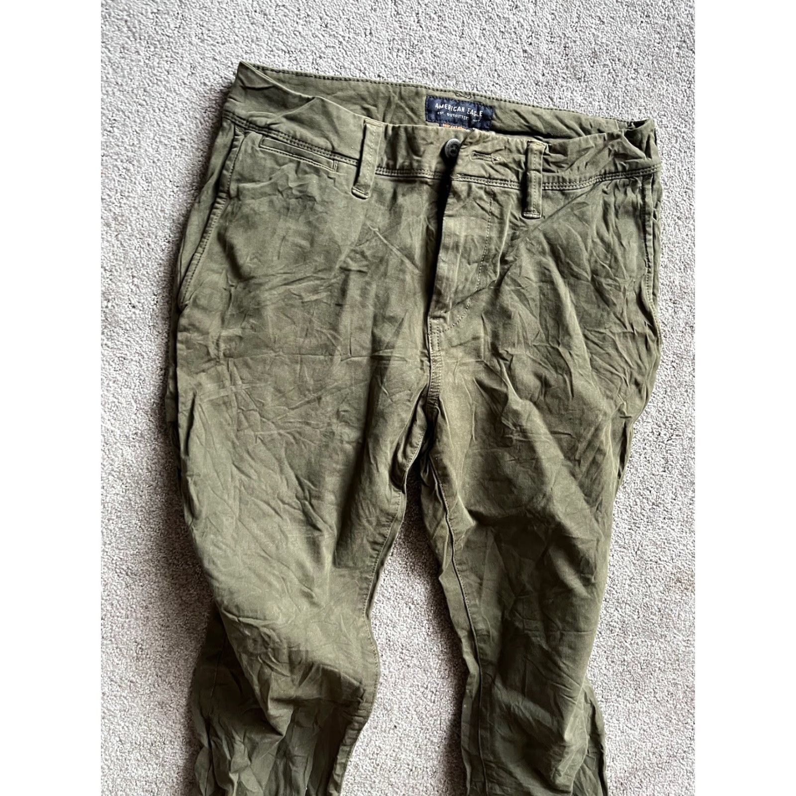 American Eagle Outfitters AMERICAN EAGLE EXTREME FLEX PANT Green 360 Extreme Flex Green 28x30 Size US 28 / EU 44 - 2 Thumbnail