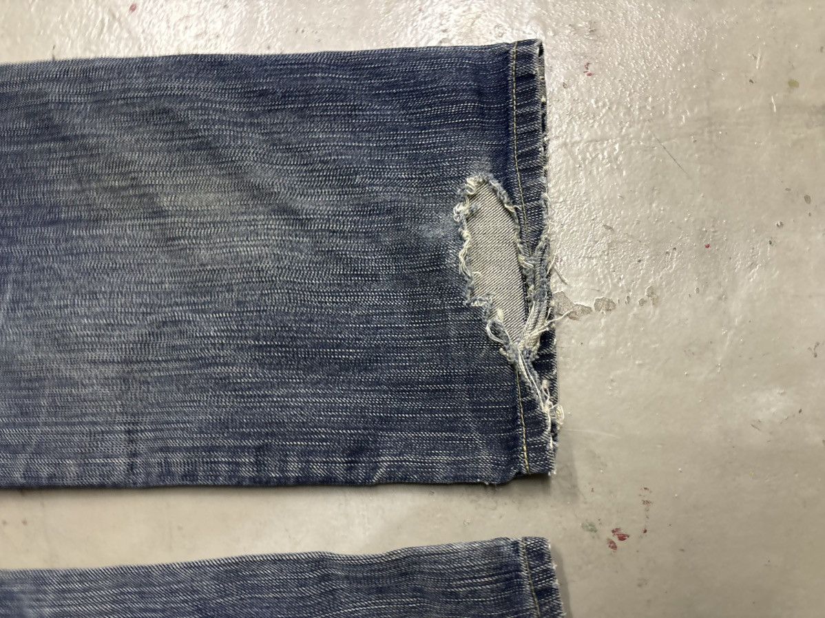 Hedi Slimane Edwin 503 Balenciaga Destroyed Rusty Wash Distressed Jeans. Size US 31 - 15 Thumbnail