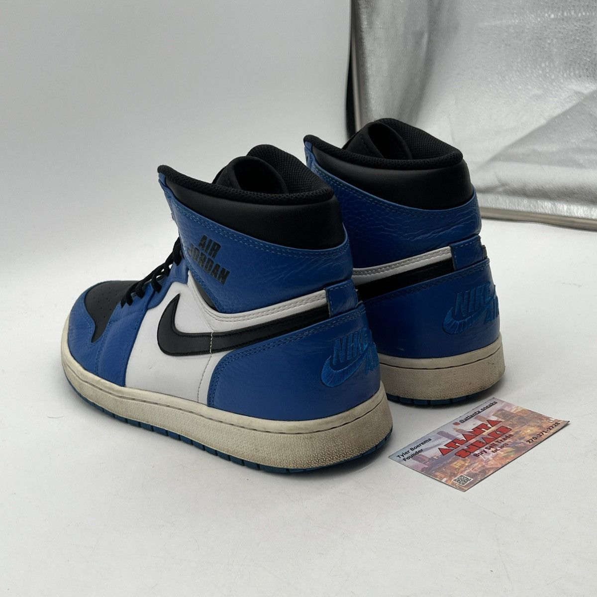 Nike Air Jordan 1 rare air soar blue Size US 11.5 / EU 44-45 - 4 Thumbnail