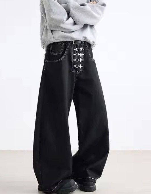 Jean zx vintage loose baggy wide Leg y2k bootcut jeans Size US 29 - 2 Thumbnail