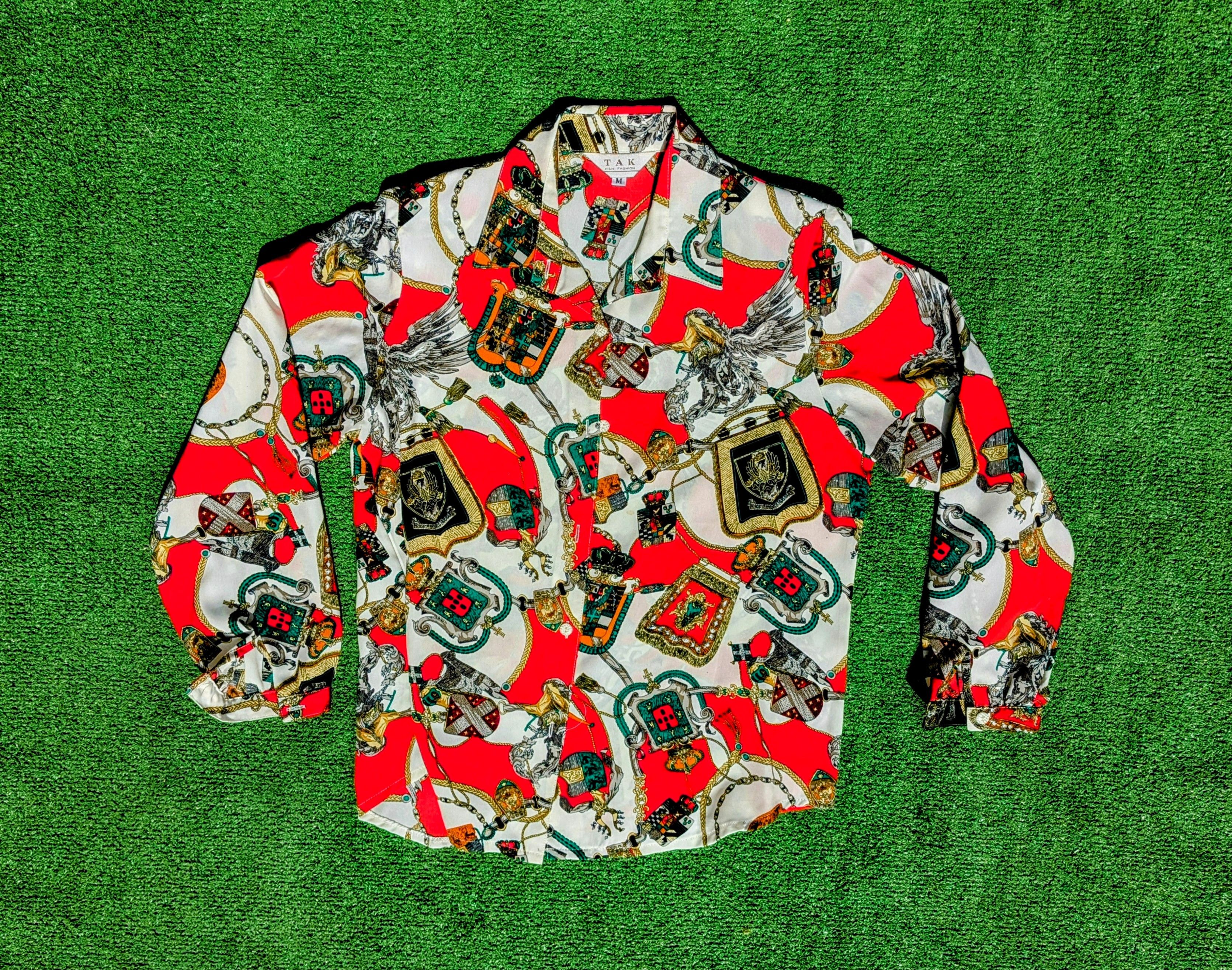 Other Women's TAK High Fashion Button Down Baroque/Heraldic Shirt Size M / US 6-8 / IT 42-44 - 5 Thumbnail