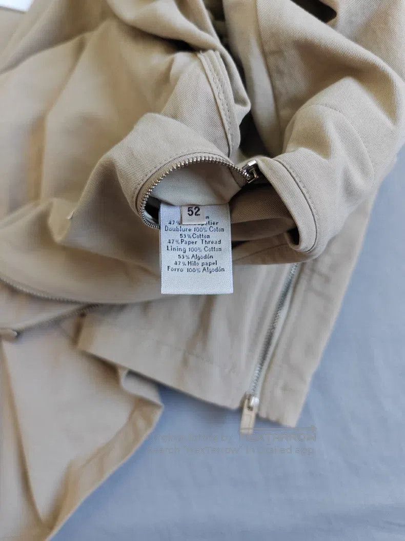 Hermes Hermes Jacket coat, khaki color, with zippered cuffs Size US L / EU 52-54 / 3 - 6 Thumbnail