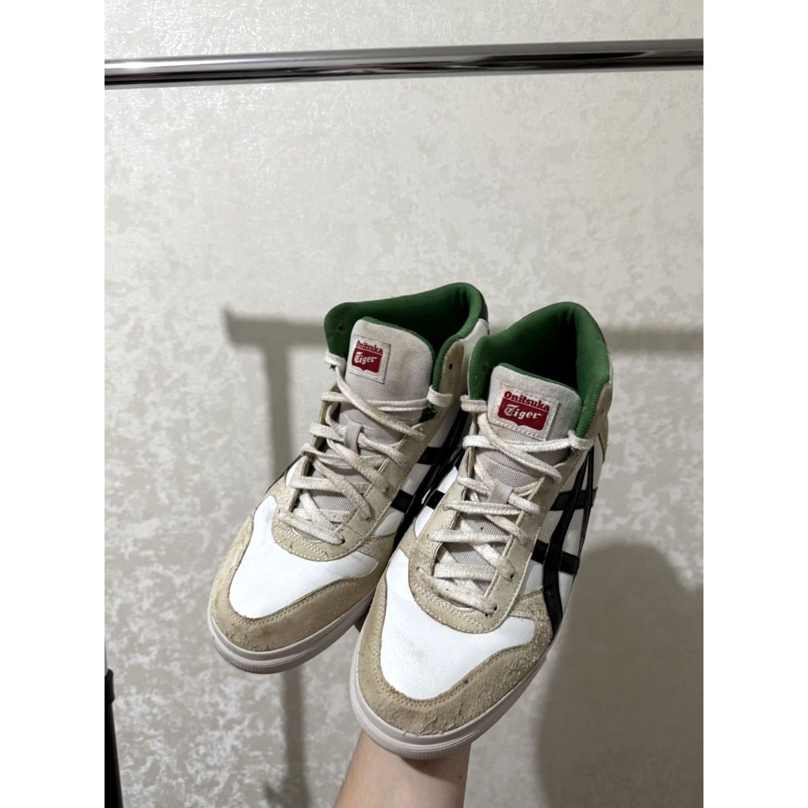 Onitsuka Tiger VINTAGE ASICS Onitsuka Tiger Aaron MT HIGH-TOP MEN’S SPORTS SNEAKERS Sz 44.5 White Leather Sneakers Mens 90s Athletic Size US 10 / EU 43 - 3 Thumbnail