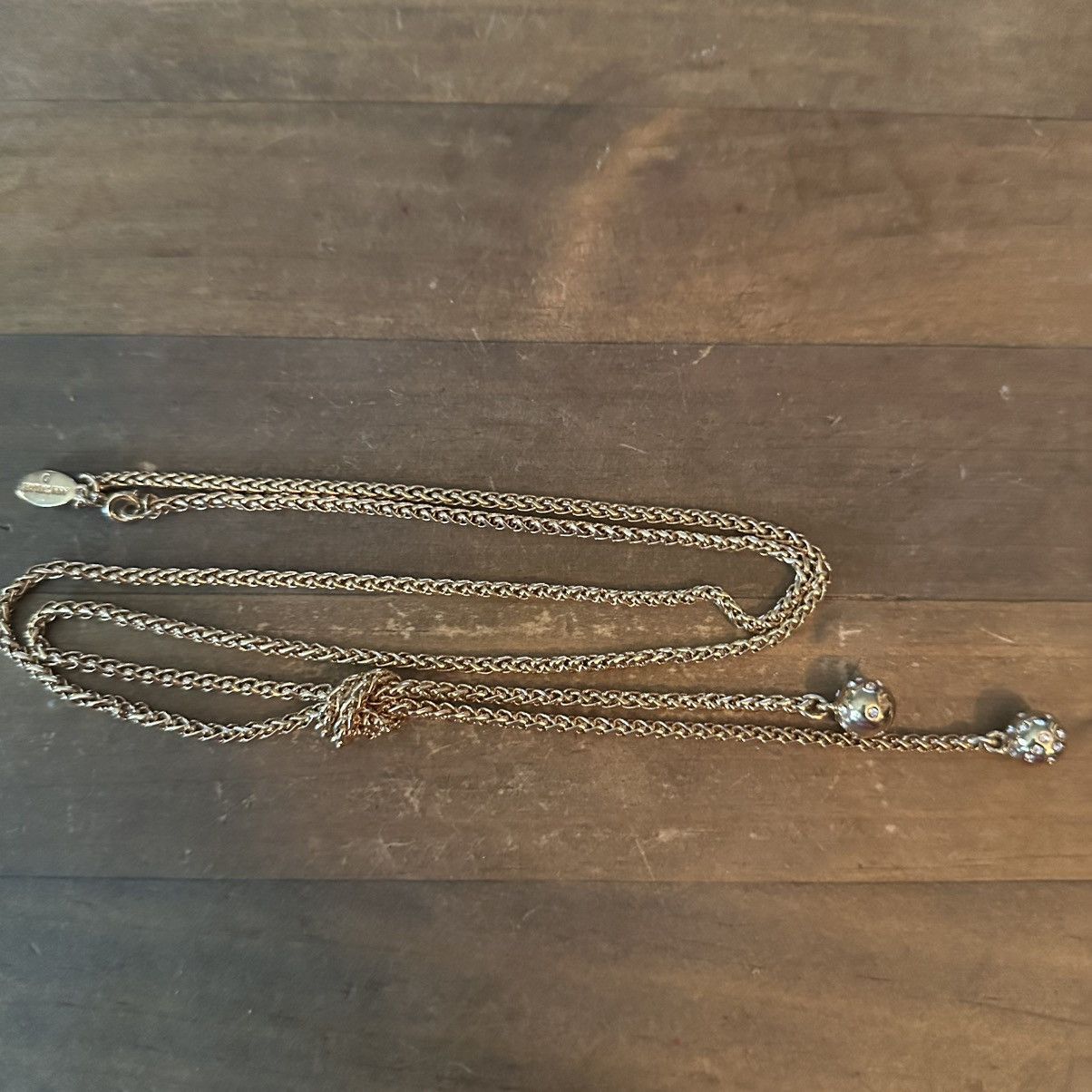 Ann Taylor Vintage Ann Taylor knotted wheat chain necklace Size ONE SIZE - 2 Thumbnail