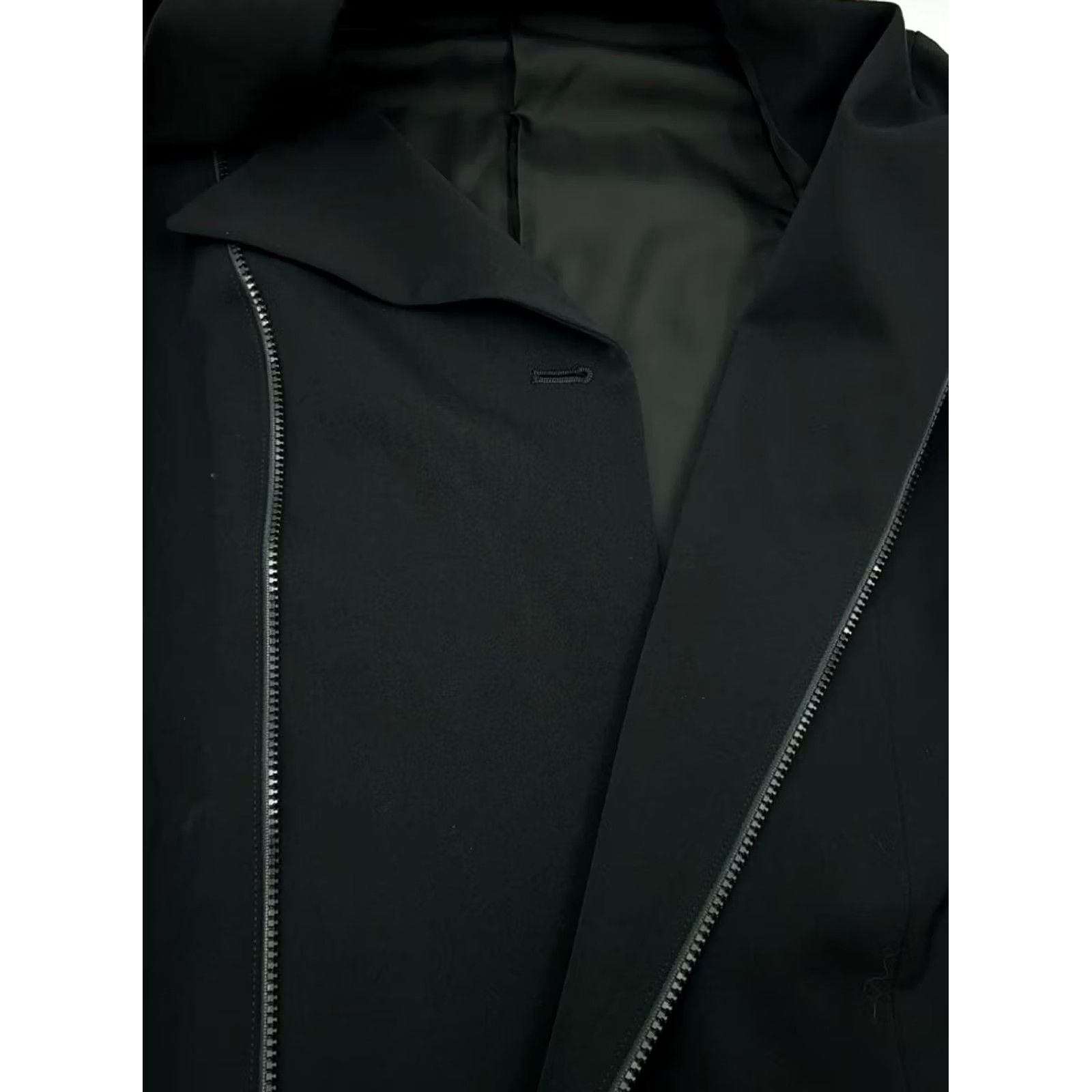 Yohji Yamamoto Yohji Yamamoto Y's Jacket Women Black Size M Asymmetric Double-Zip Wool Used Size M / US 6-8 / IT 42-44 - 8 Thumbnail