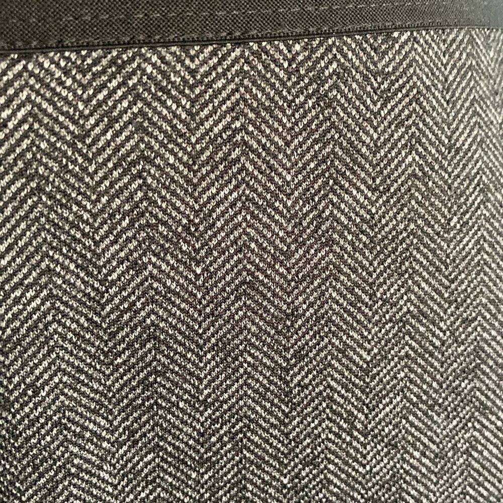 Eileen Fisher Eileen Fisher Herringbone Pull On Pants Size L Gray Print Size 31" - 4 Thumbnail