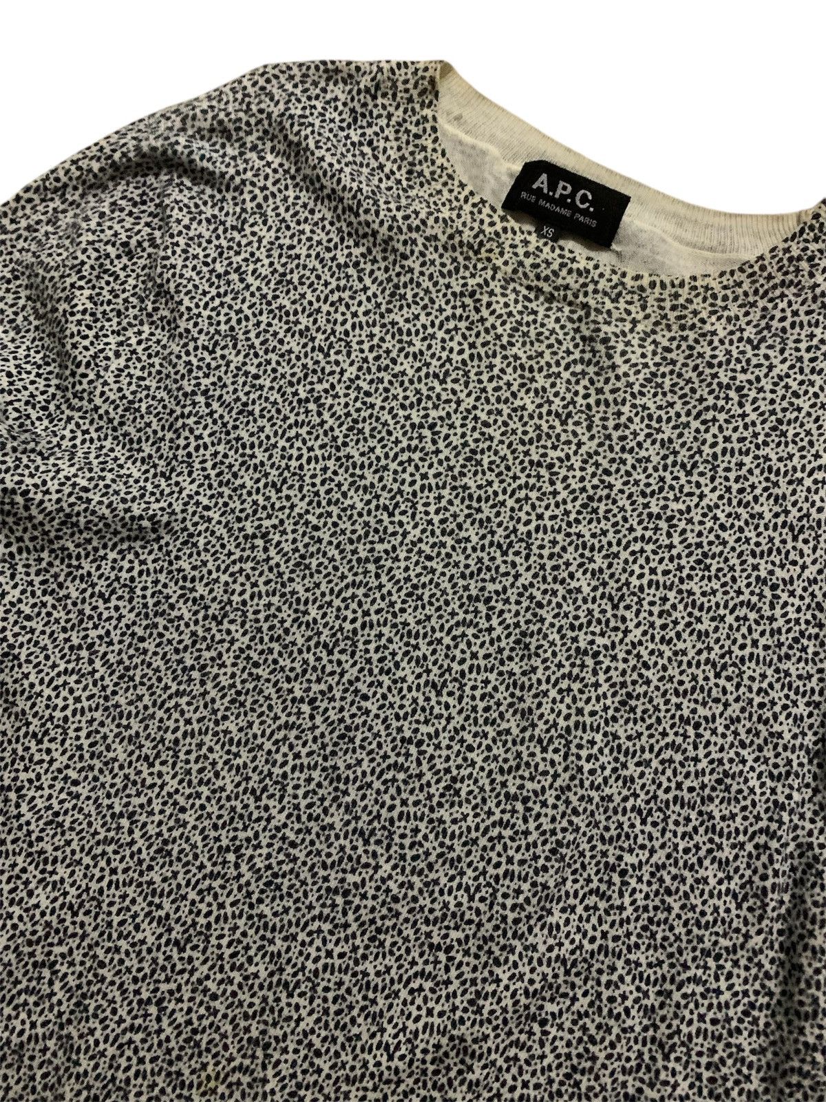 A.P.C. Vtg A.p.c Rue Madame Paris Leapord Shirt Size S / US 4 / IT 40 - 4 Thumbnail