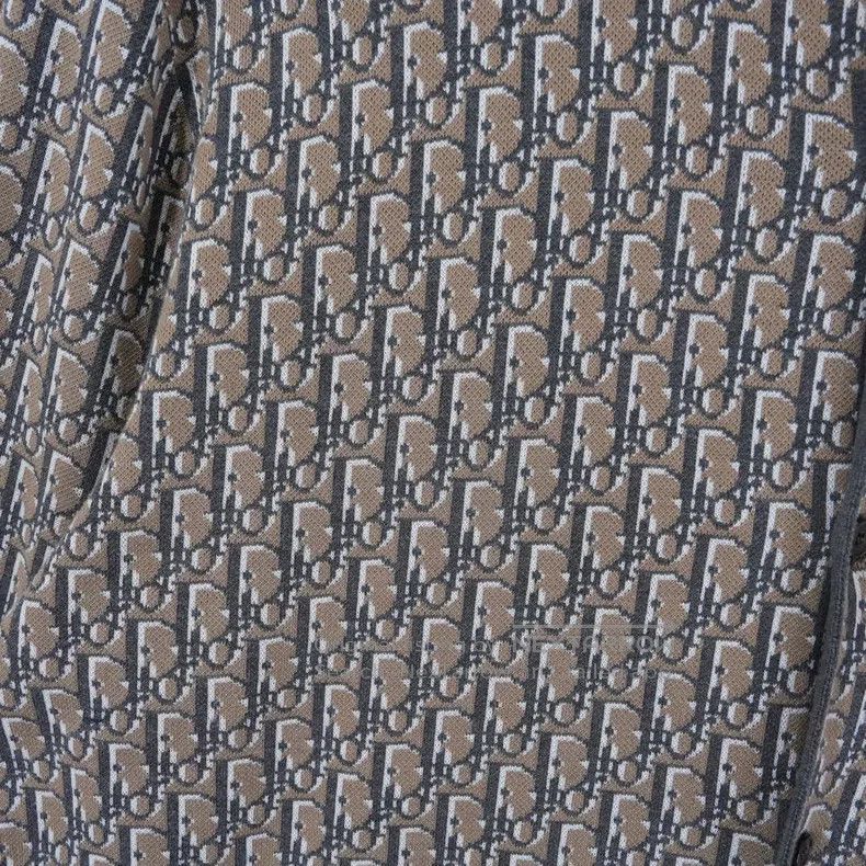 Dior Dior Beige full printed pattern logo knitted long-sleeved Size US L / EU 52-54 / 3 - 4 Thumbnail