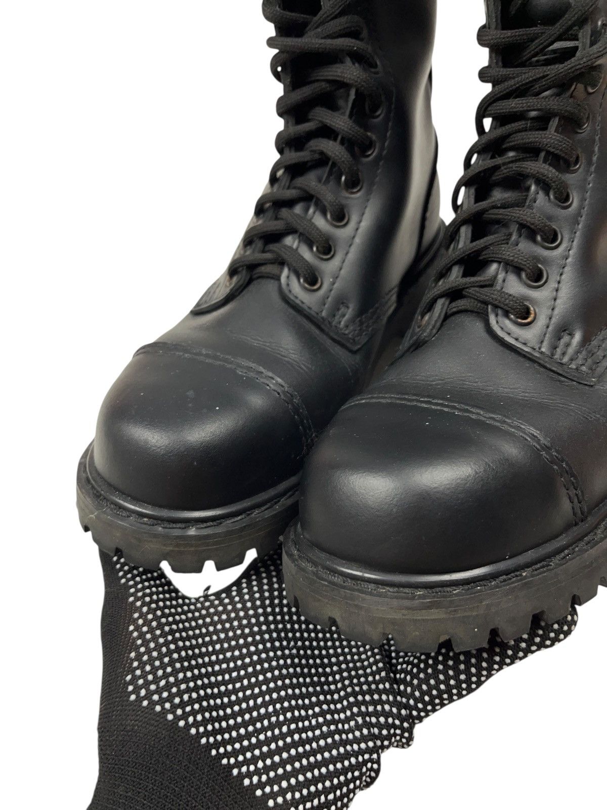 Undercover Vintage Undercover 20 Eye High Leather Combat Boot Steel Toe Size US 9 / EU 42 - 7 Thumbnail