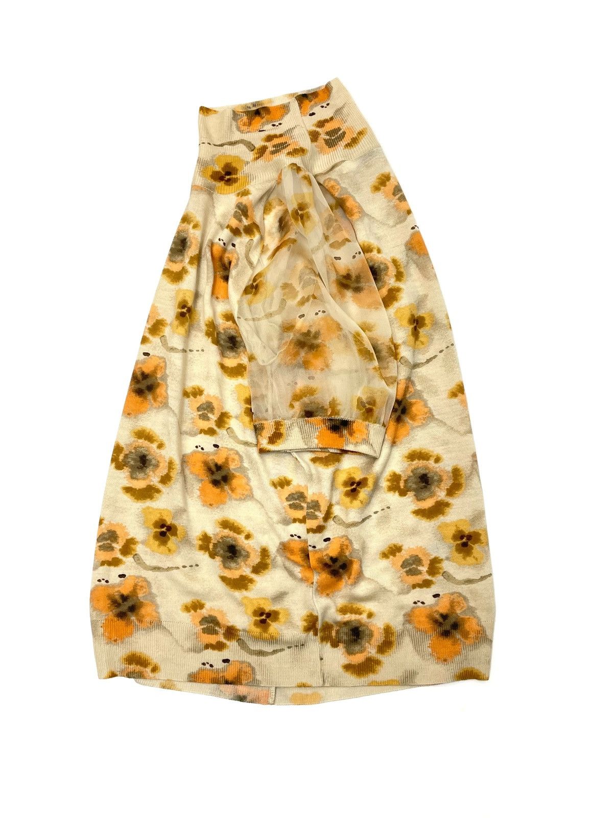 Dior Christian Dior by John Galliano Floral Knit Top - Size FR 38 Size S / US 4 / IT 40 - 6 Thumbnail