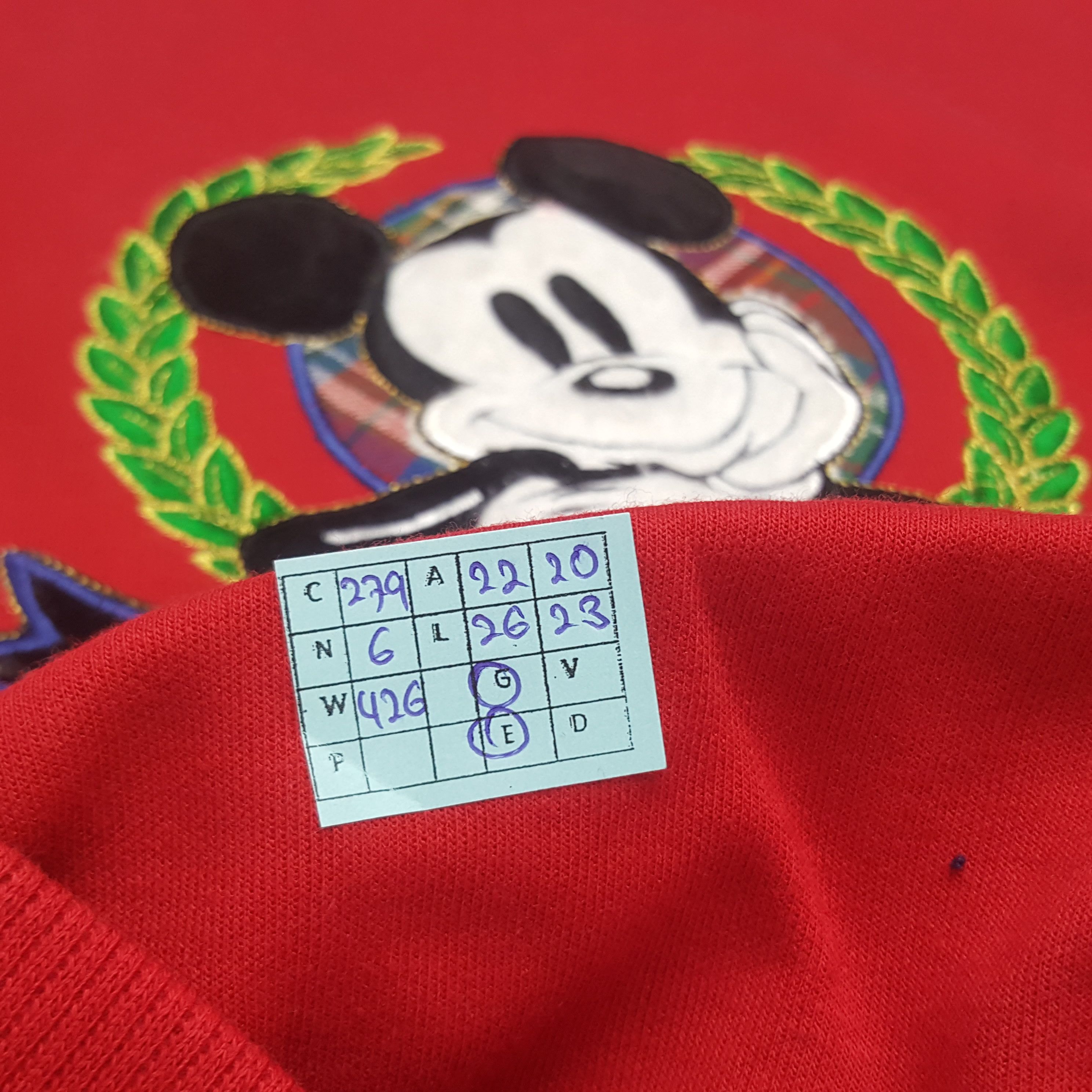 Disney × Mickey Mouse × Vintage Vintage Disney Mickey Mouse Sweatshirt Size US M / EU 48-50 / 2 - 8 Thumbnail