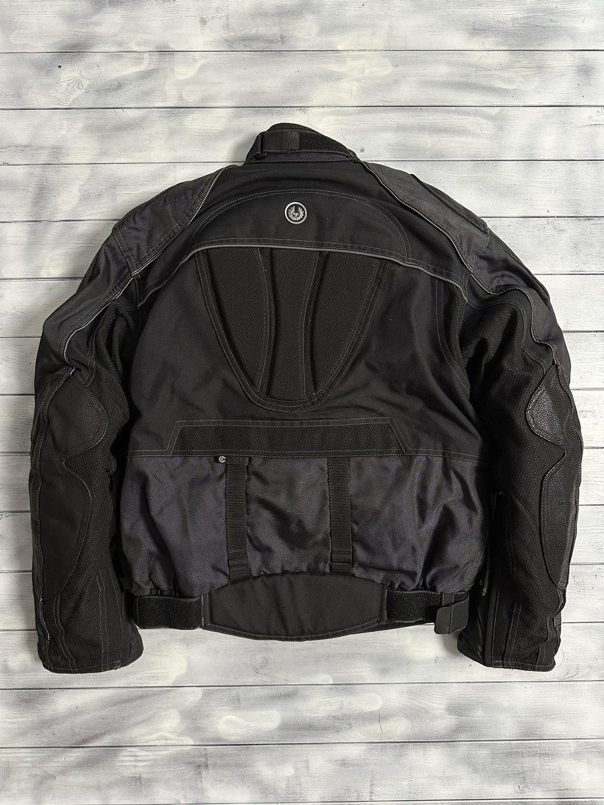 Belstaff Rare Vintage Black Belstaff Leather Nylon Motorcycle Jacket Size US S / EU 44-46 / 1 - 16 Thumbnail