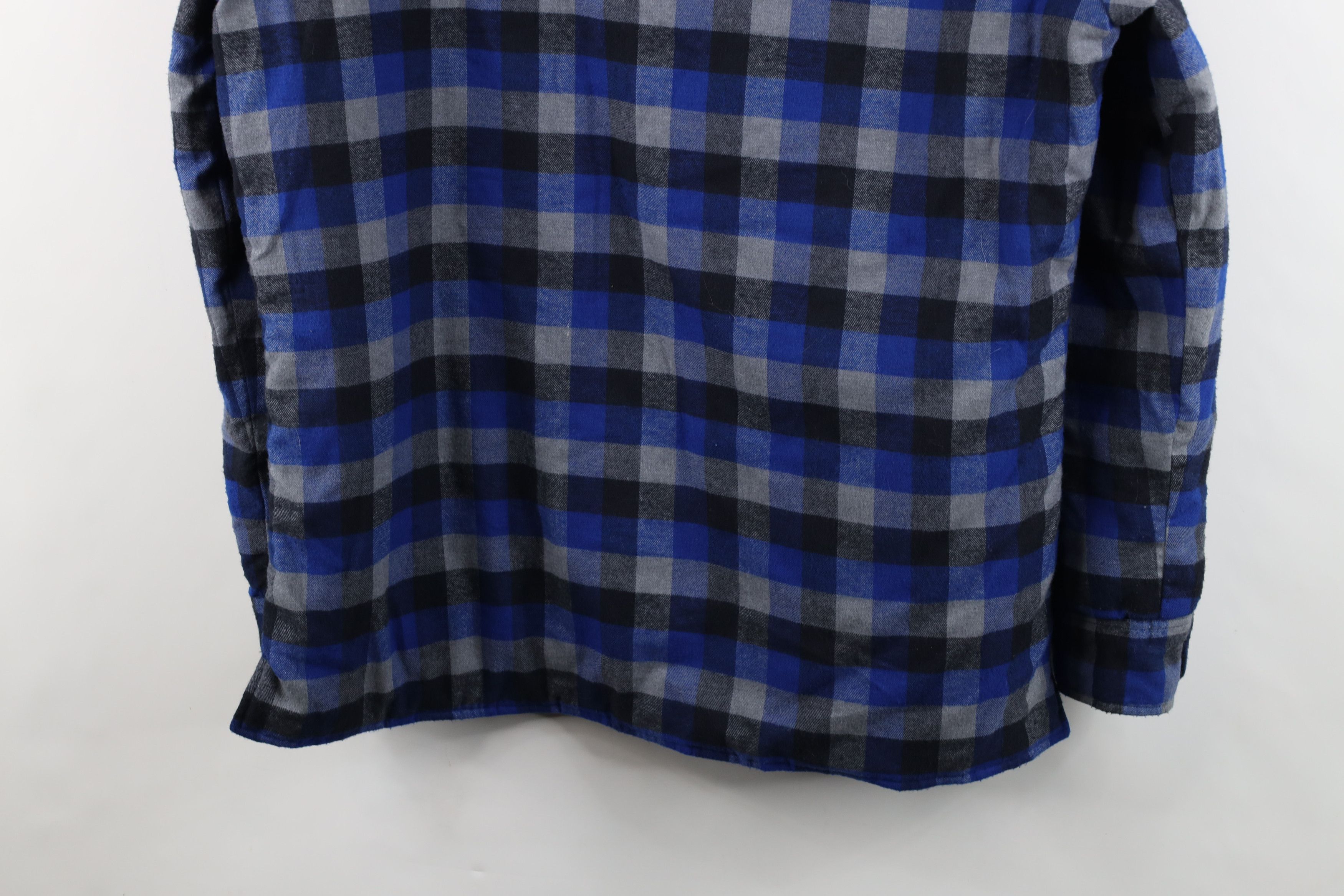 Vintage Vintage 90s Streetwear Flannel Button Shirt Jacket Jac Shirt Size US XL / EU 56 / 4 - 11 Thumbnail
