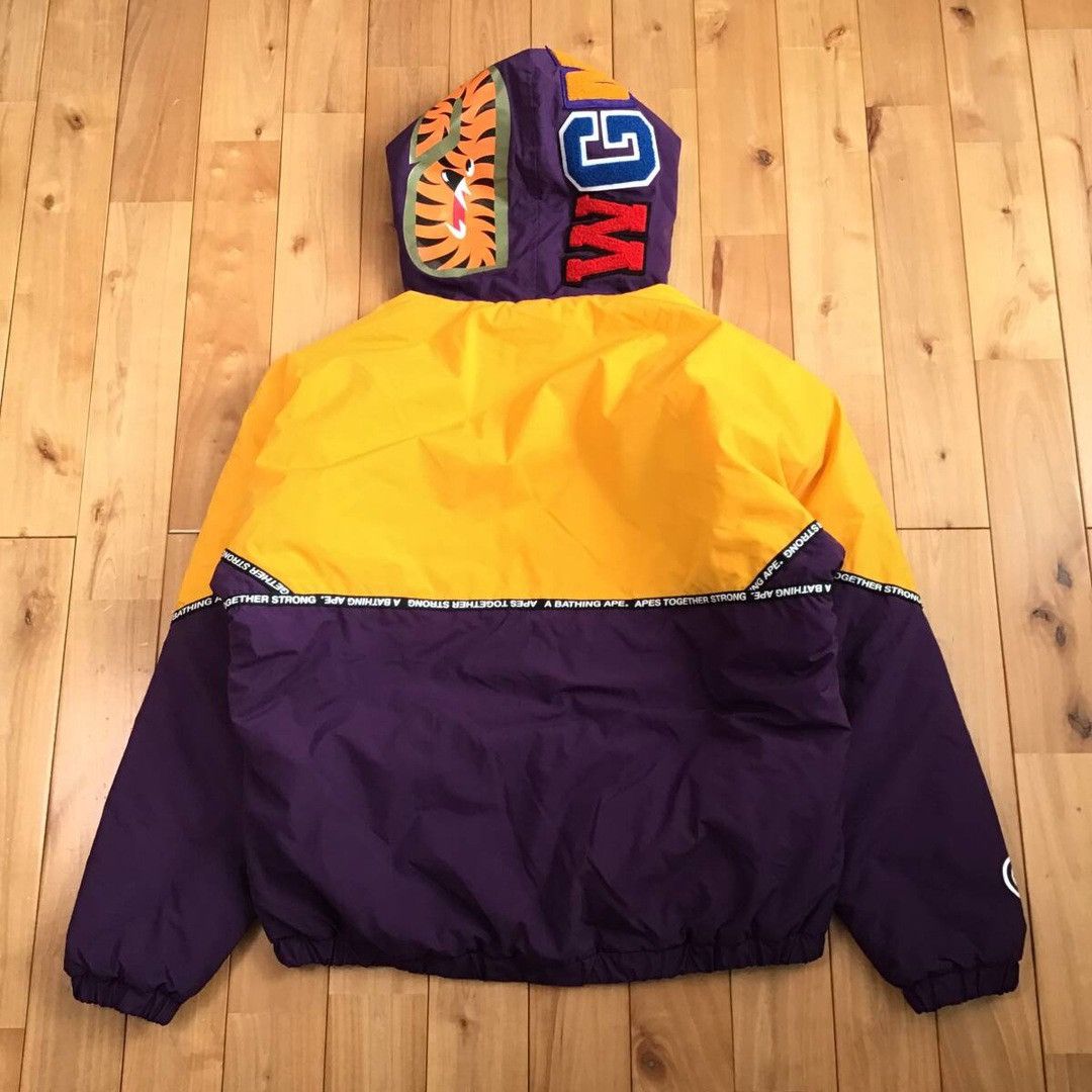 Bape BAPE Shark hoodie batting jacket a bathing ape purple yellow Size US M / EU 48-50 / 2 - 2 Thumbnail