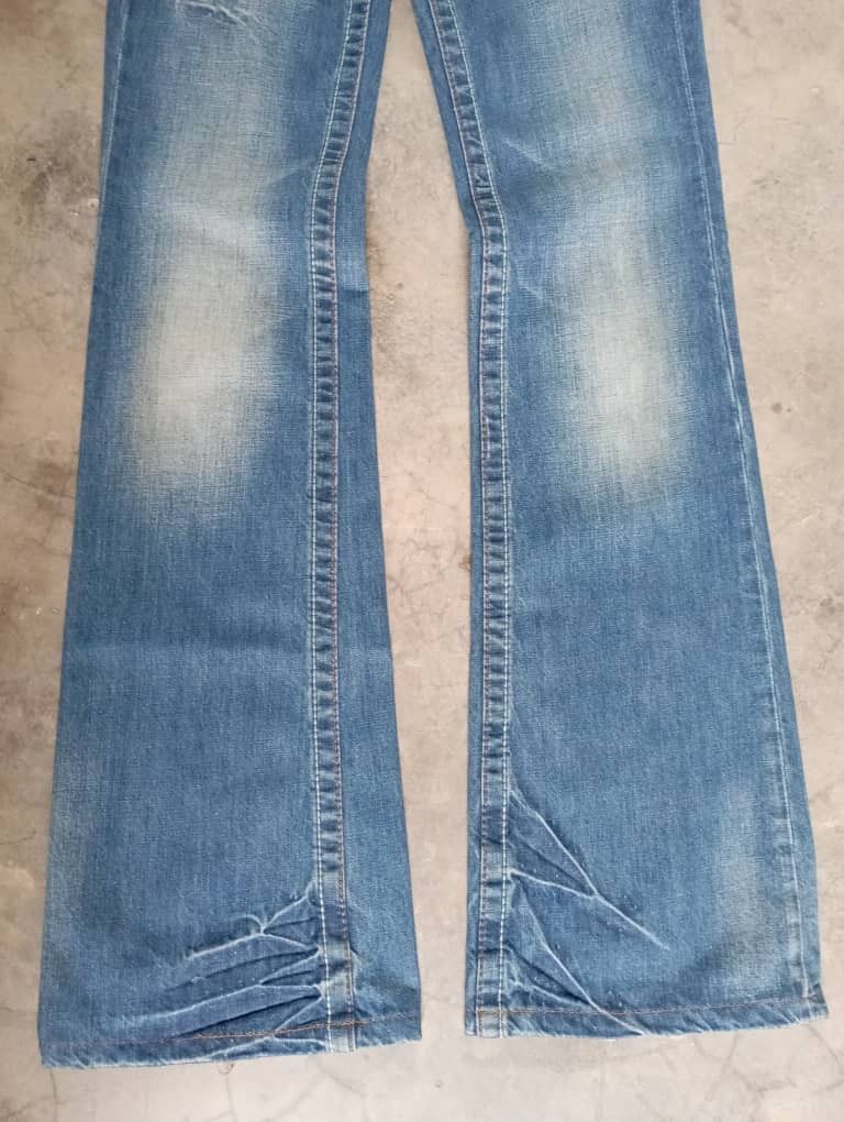 Tornado Mart Flare Jeans Stone Wash Drive Jeans Bootcut Low Rise Jeans Size 25" / US 0 / IT 36 - 4 Thumbnail