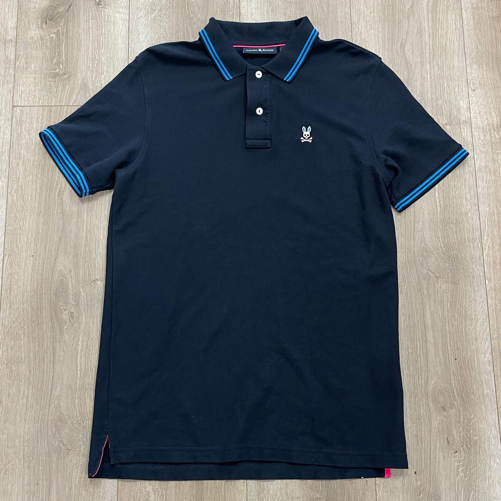 Psycho Bunny Psycho Bunny Navy Blue polo shirt size 5 Medium M B3 Size US L / EU 52-54 / 3 - 1 Thumbnail