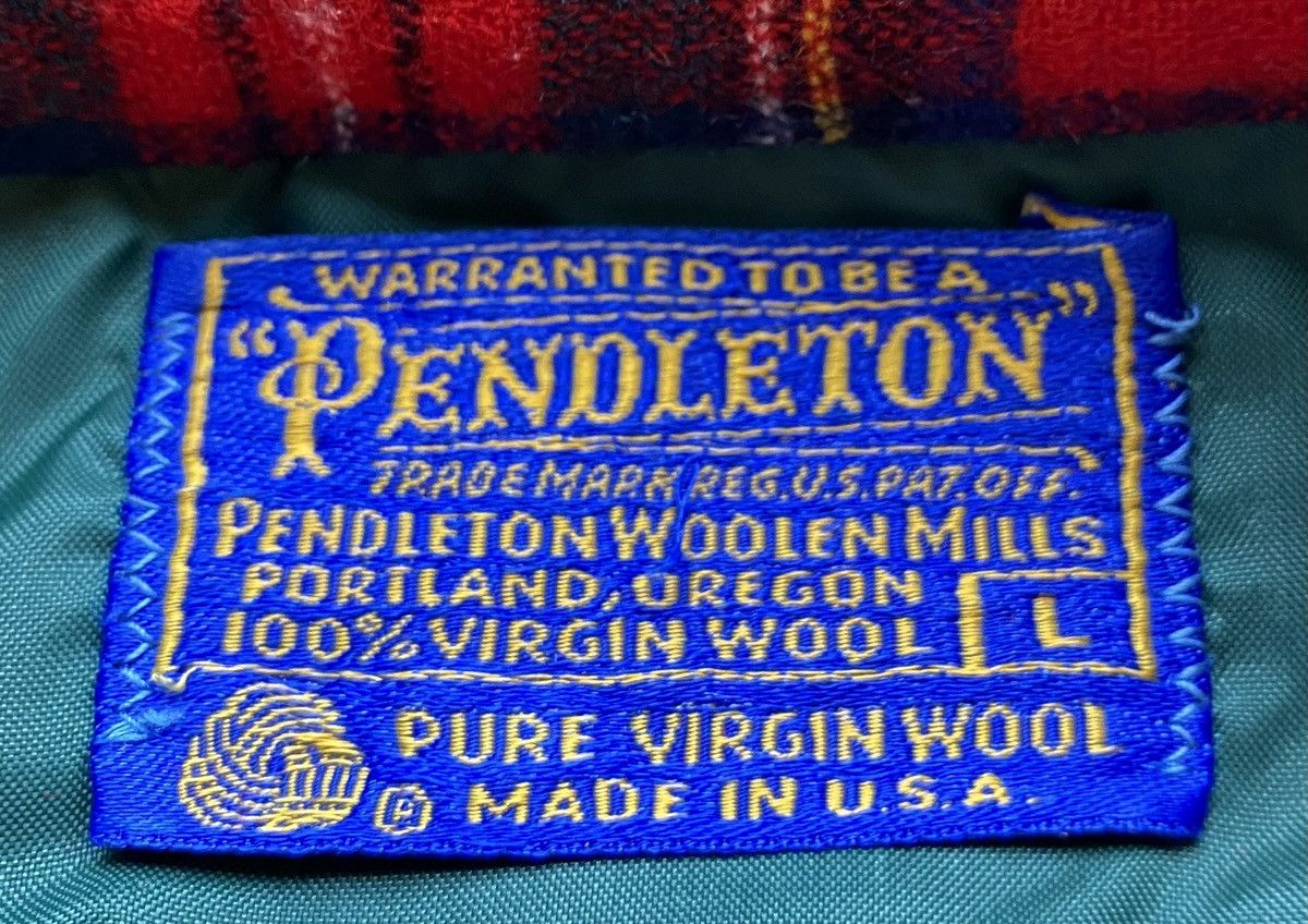 Pendleton VTG 60’s Pendleton Wool Plaid Flap Pocket Loop Collar Sz L Size US L / EU 52-54 / 3 - 7 Thumbnail
