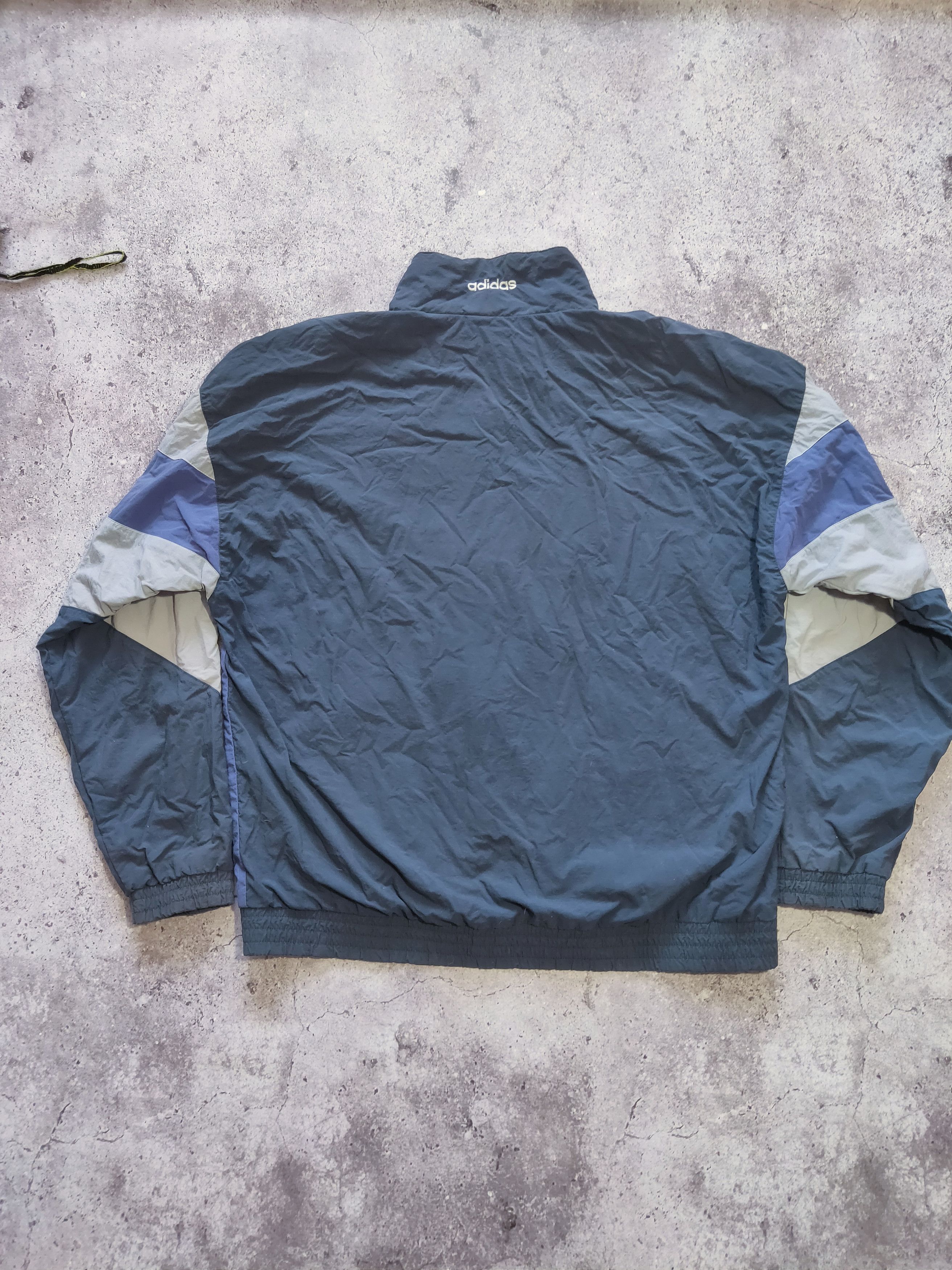 Adidas × Vintage 💥Vintage Adidas 3 Stripes Boxy Track Bomber Jacket 90s Size US L / EU 52-54 / 3 - 3 Thumbnail