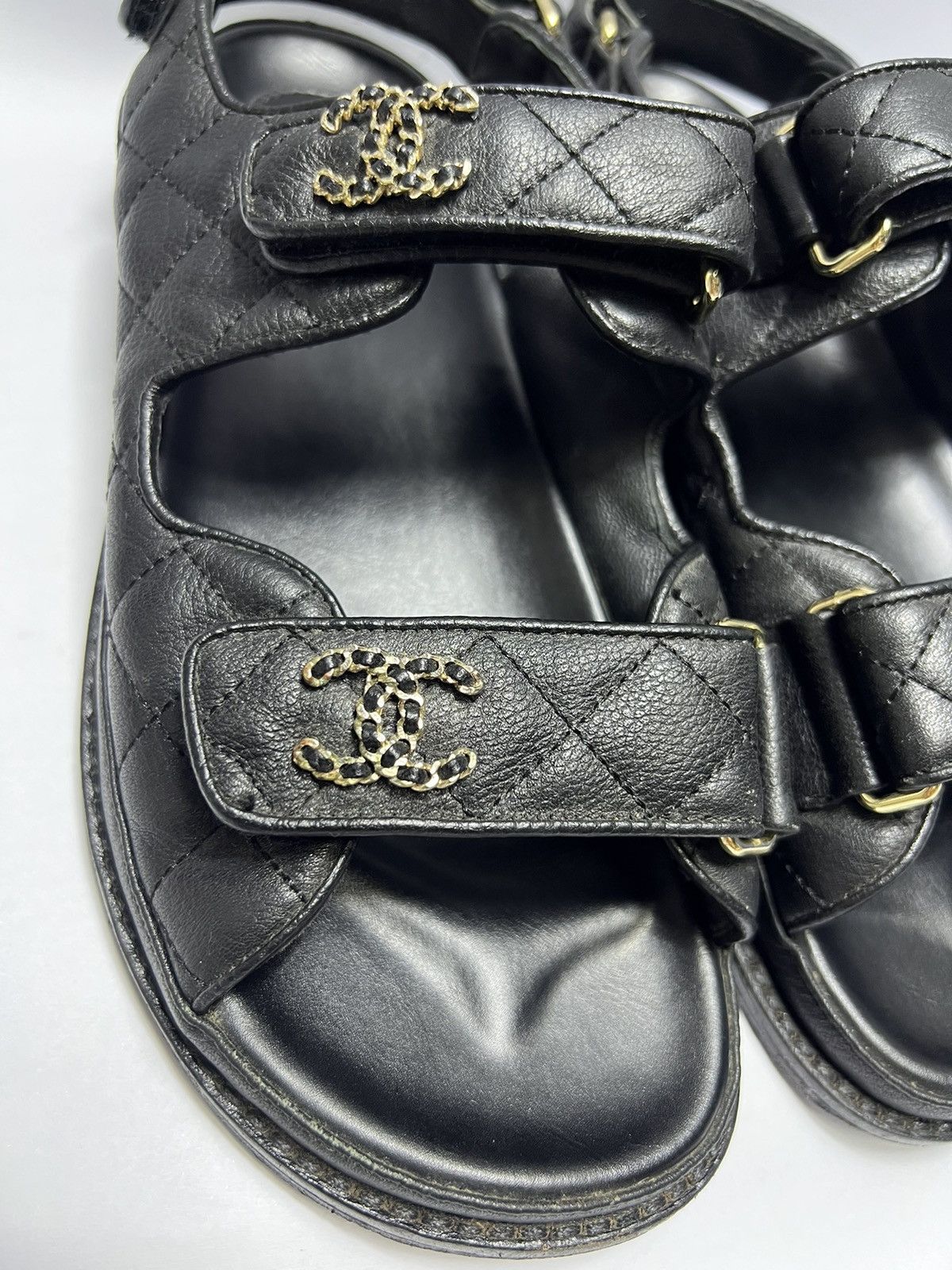 Chanel Chanel - Quilted Dad Sandals Size US 10 / IT 40 - 6 Thumbnail