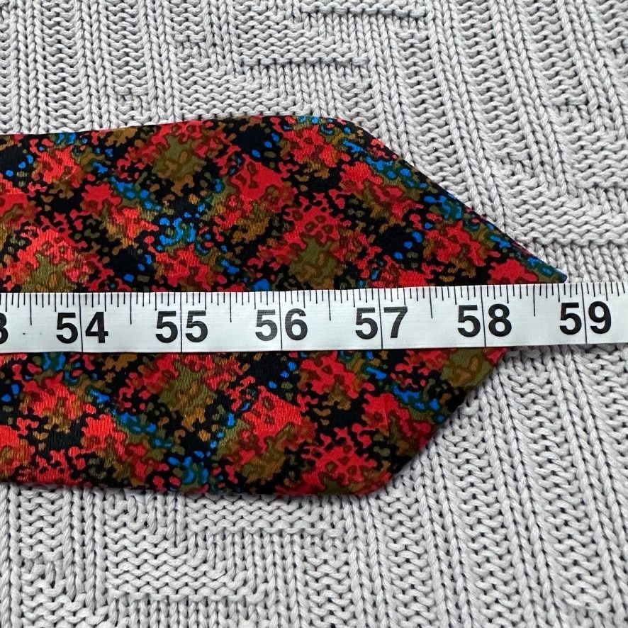 Vintage Vintage Serica Elite red abstract Italian silk tie Size ONE SIZE - 4 Thumbnail
