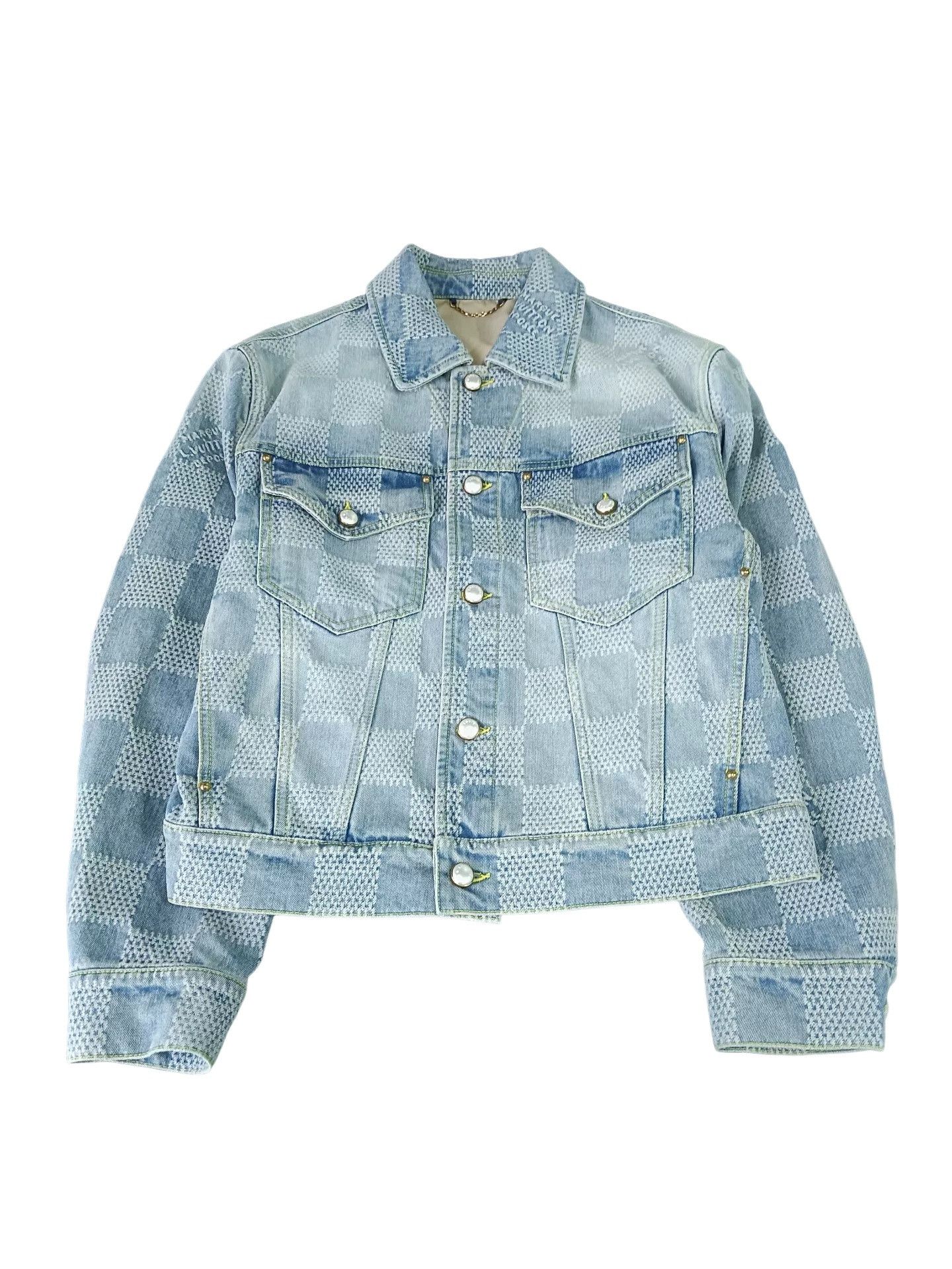 Louis Vuitton Louis Vuitton Damier Denim Jacket 46 Size US S / EU 44-46 / 1 - 1 Thumbnail