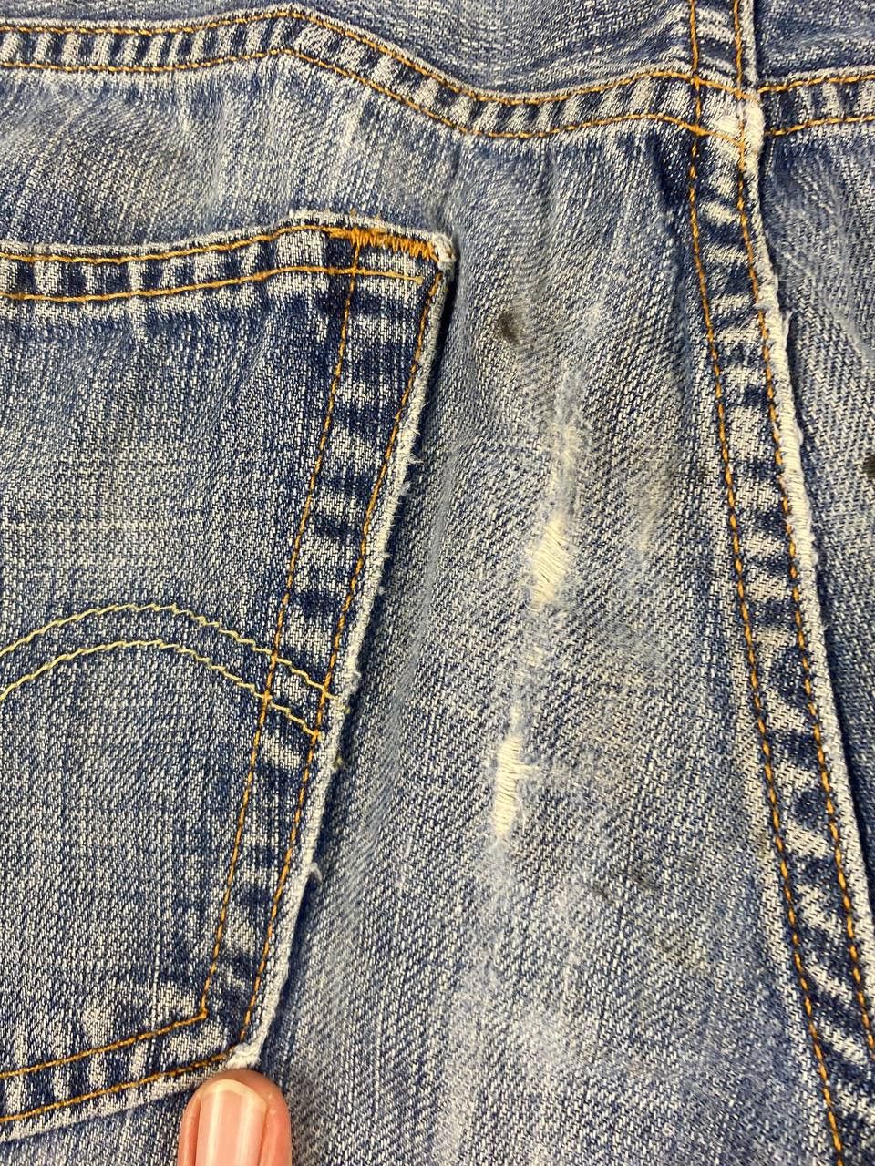 Levi's levis 569 relaxed straight distressed denim Size US 34 / EU 50 - 4 Thumbnail