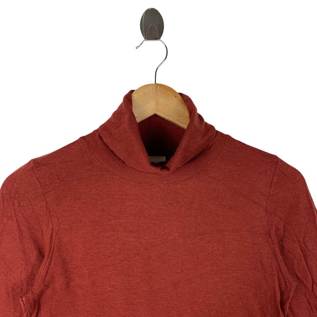 Japanese Brand COMMITO and CO japanesebrand turtle neck long sleeve tee Size XXS / US 00 / IT 34 - 2 Thumbnail