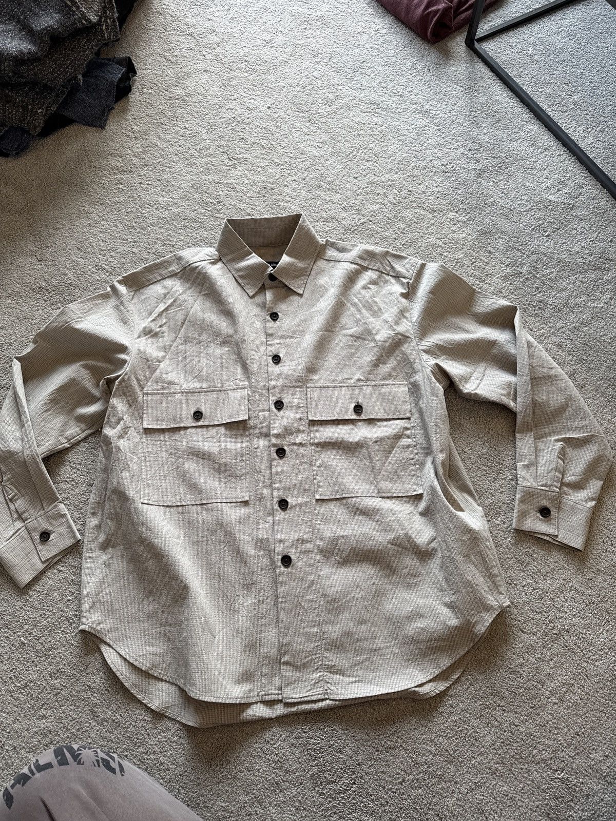 Evan Kinori Grid cloth big shirt Size US S / EU 44-46 / 1 - 1 Thumbnail