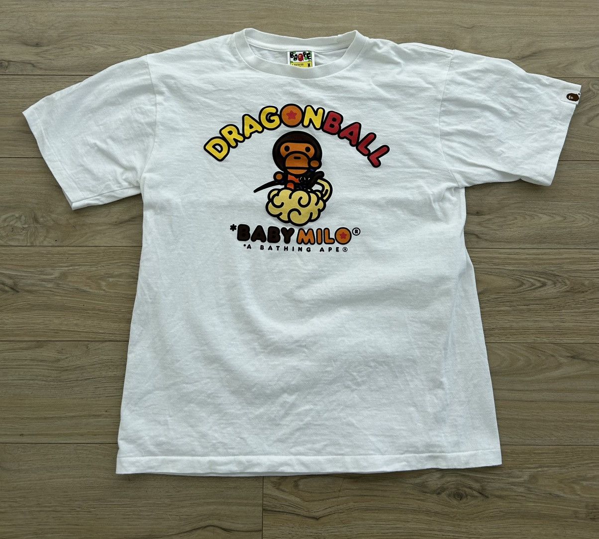 RARE A BATHING APE X DRAGON BALL BABY MILO NIMBUS TEE