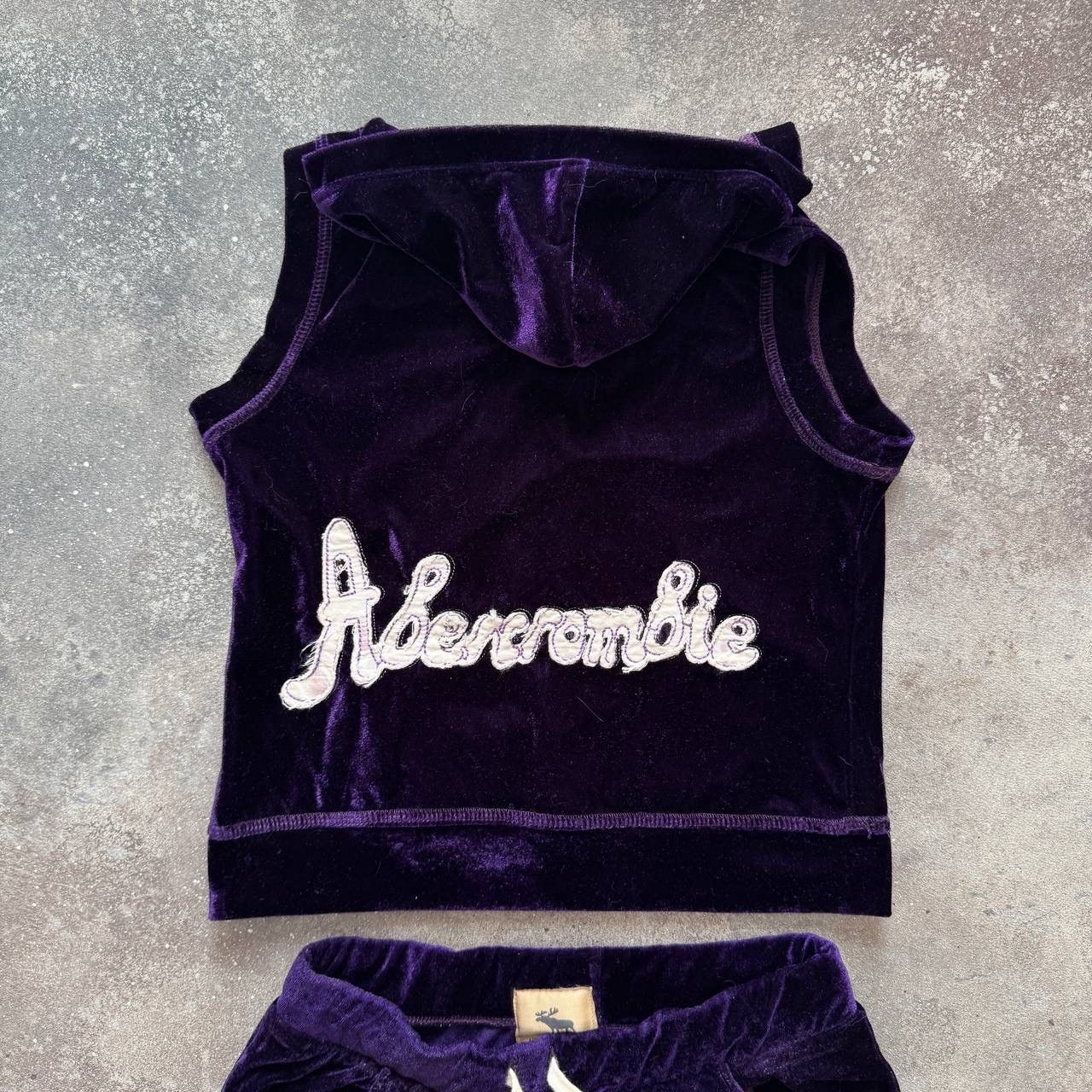 Abercrombie & Fitch Abercrombie & Fitch Y2K Velour Set Hoodie & Shorts Size S / US 4 / IT 40 - 4 Thumbnail