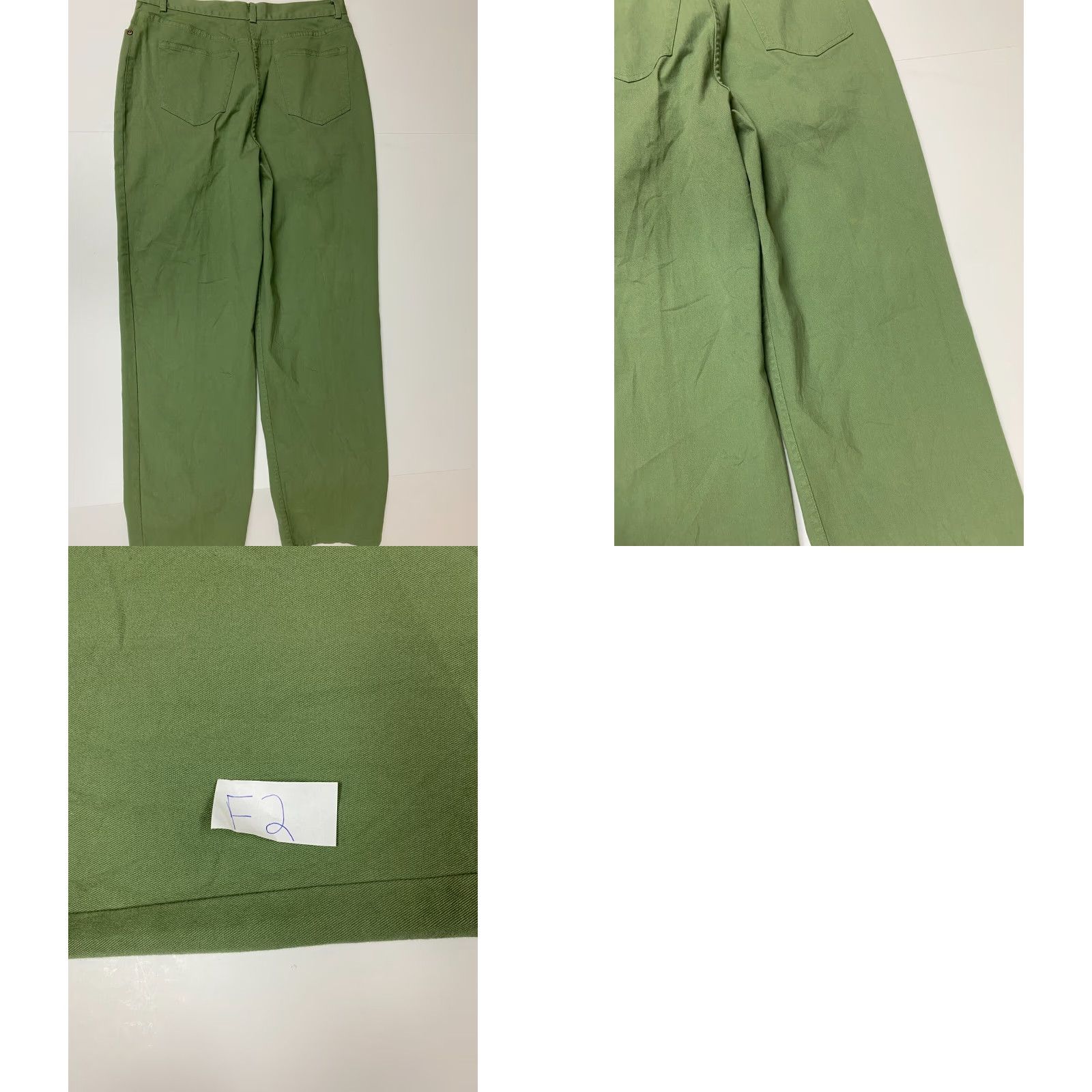 Charter Club Charter Club Pants Women 0P Petites Green Laura Fit Chino Straight 28in Inseam Zipper Cotton Knit Casual Vintage No Size 25" / US 0 / IT 36 - 8 Thumbnail
