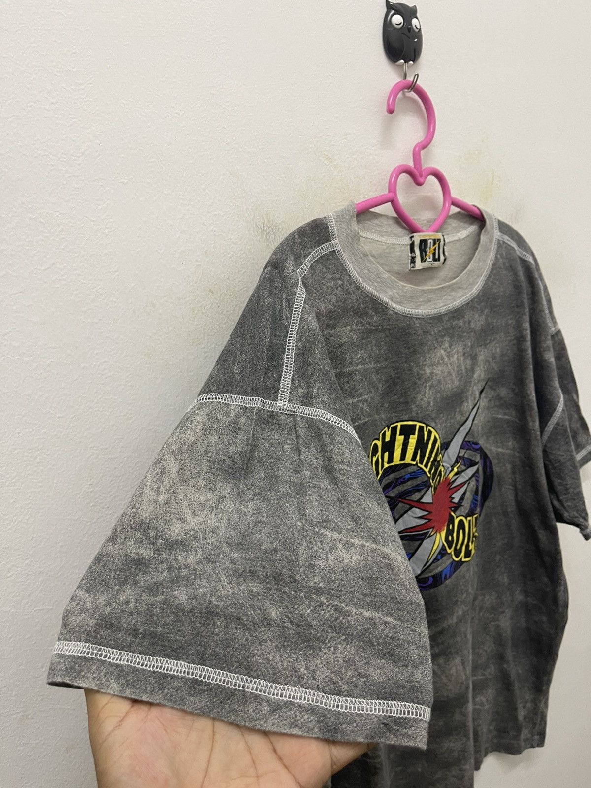 Lightning Bolt Rare 90s Vintage LIGHTNING BOLT Single Stitches Size US L / EU 52-54 / 3 - 3 Thumbnail
