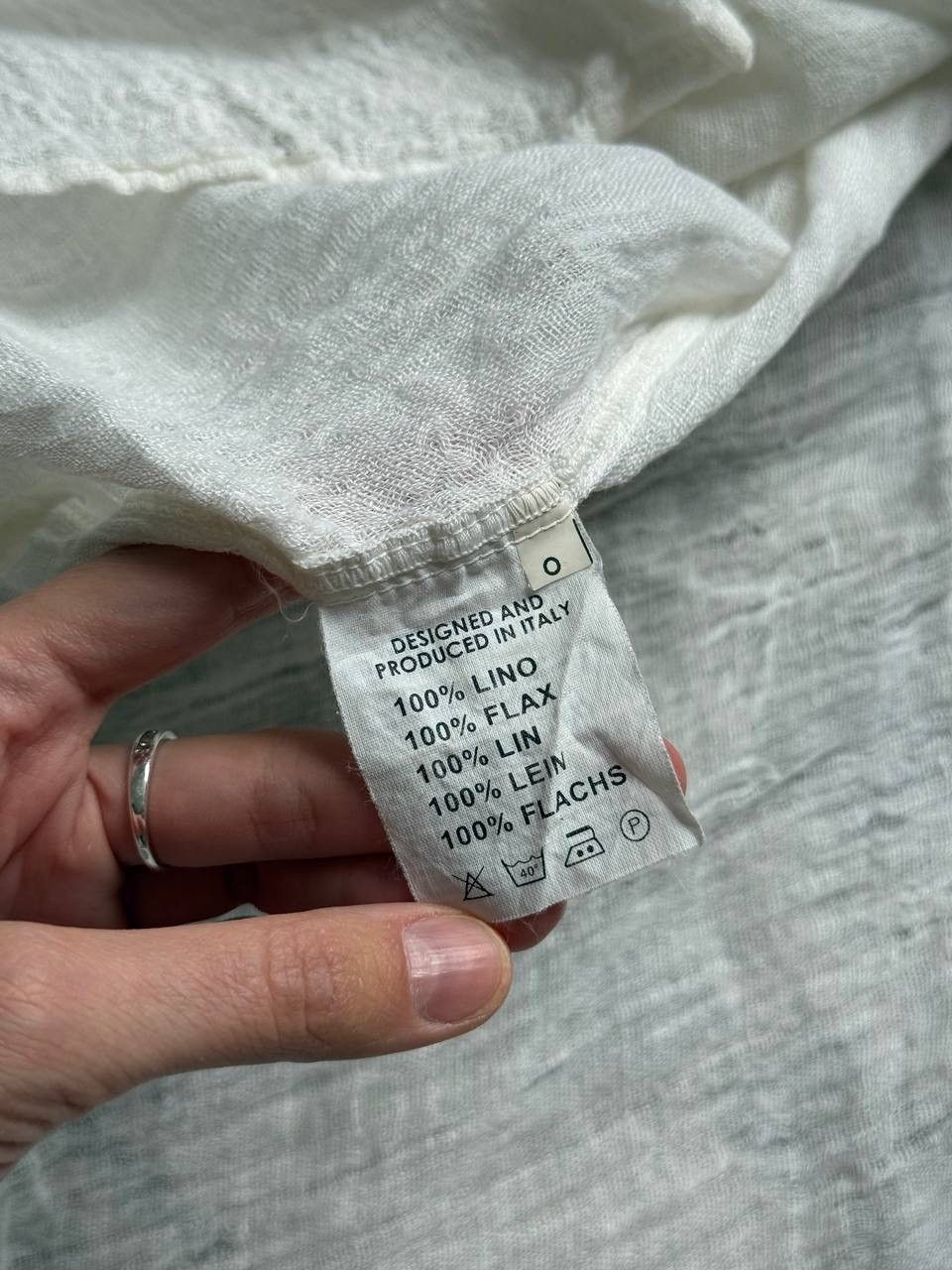 Vintage La Bottega di Brunella avant garde tunic linen asymmetric Size 28" / US 6 / IT 42 - 5 Thumbnail