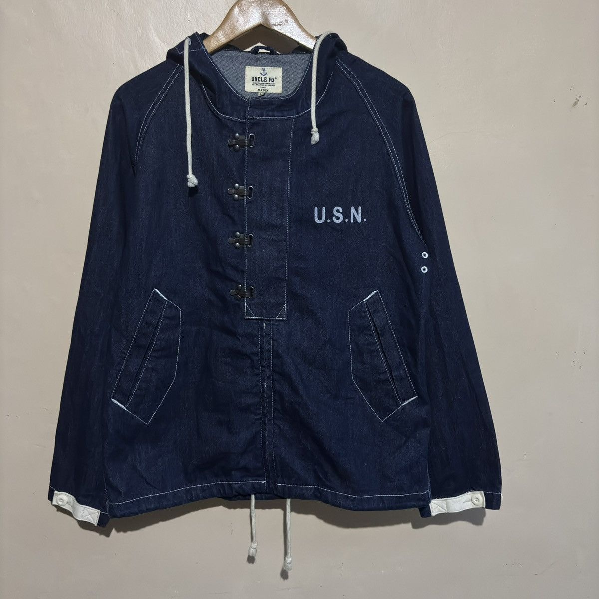 Other Uncle FU U. S. N Pullover Denim Size US L / EU 52-54 / 3 - 1 Thumbnail