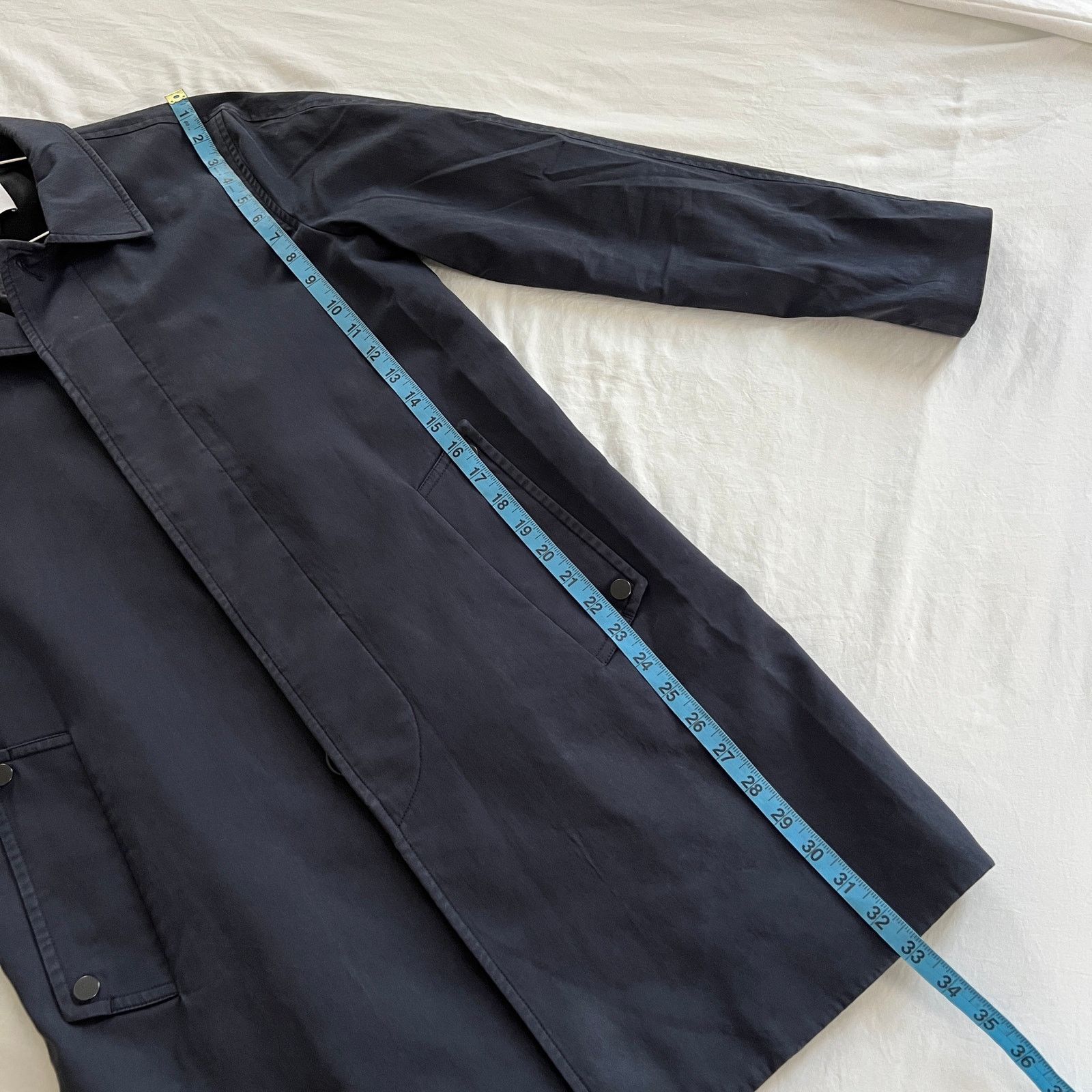 Sandro Sandro Men's Navy Blue Lightweight Trench Coat Size S Size US S / EU 44-46 / 1 - 13 Thumbnail