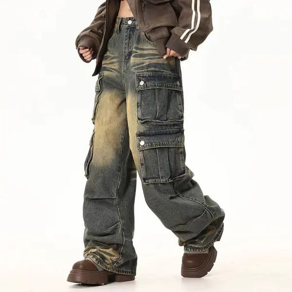Japanese Brand VIBE Vintage wasteland workwear washed loose jeans Size US 32 / EU 48 - 2 Thumbnail