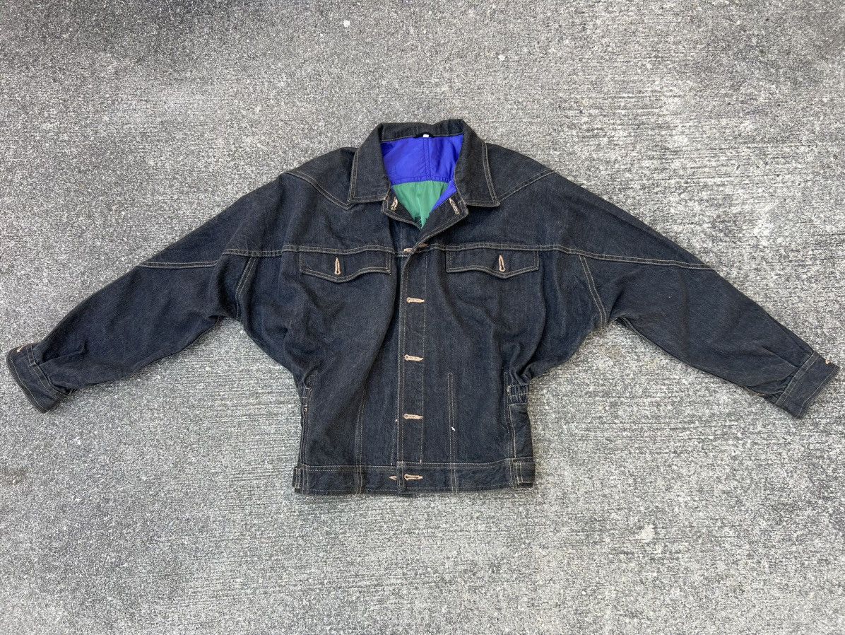 Marithe + Francois Girbaud × Vintage Vintage 90s MFG Reversible Denim Trucker Jacket Size US M / EU 48-50 / 2 - 3 Thumbnail