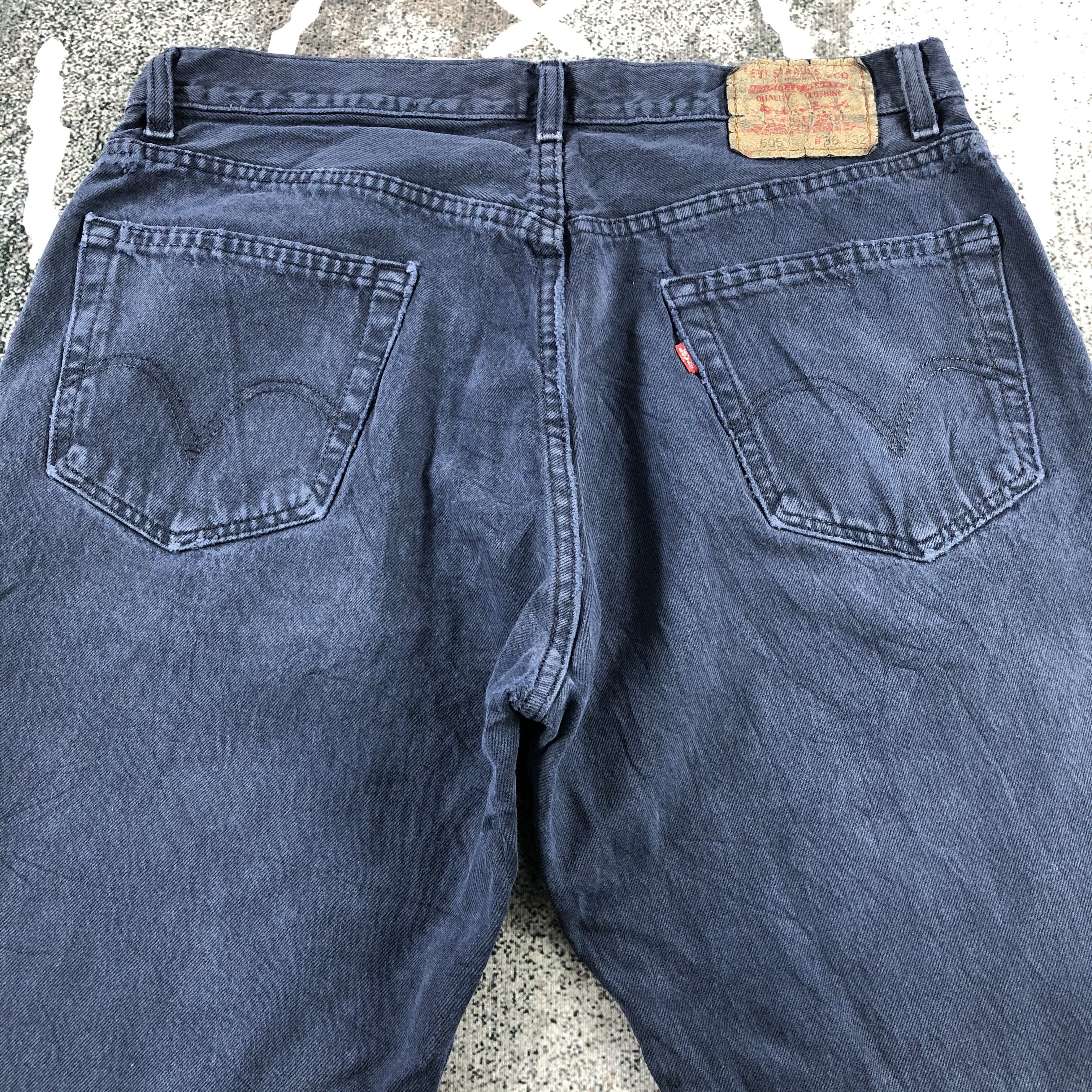 Levi's Vintage Levi's 505 Jeans Faded Blue Denim KJ951 Size US 35 - 4 Thumbnail