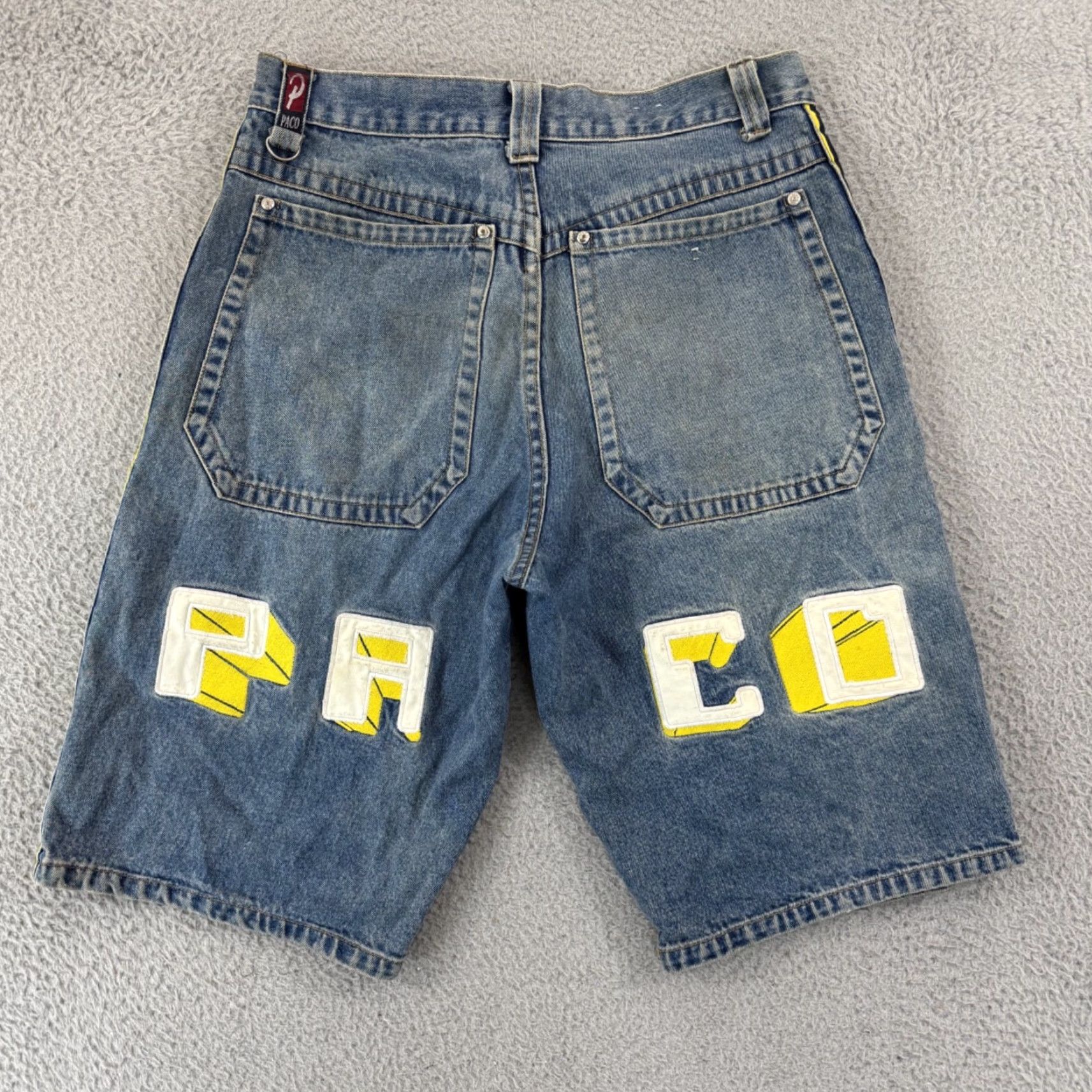 Vintage VINTAGE PACO Jeans Shorts Mens 32 Blue Baggy Denim Jorts Streetwear Skater Bermuda Hip Hop Streetwear 32 Mens Blue Denim Shorts Size US 32 / EU 48 - 2 Thumbnail
